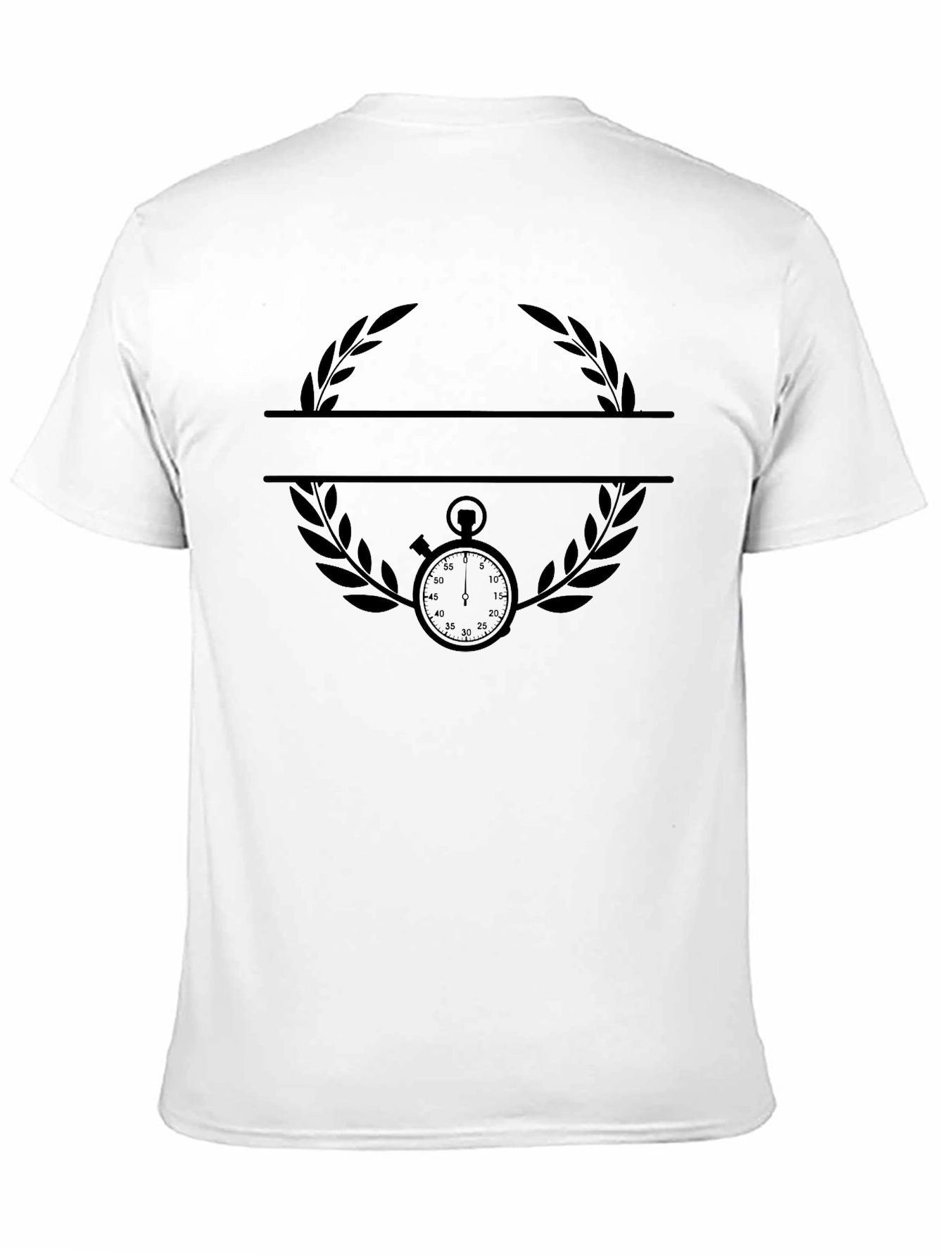 Stopwatch Laurel Graphic Tee - Black
