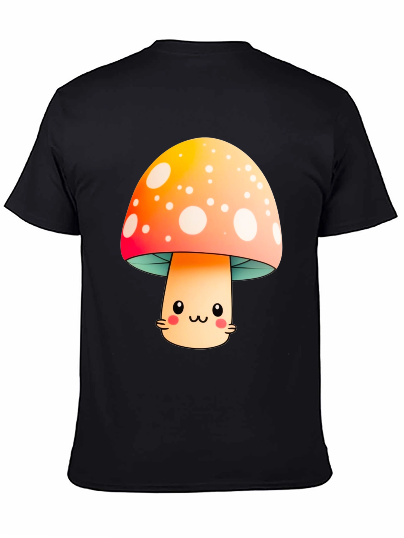 Cute Mushroom Graphic Tee - Kawaii Style