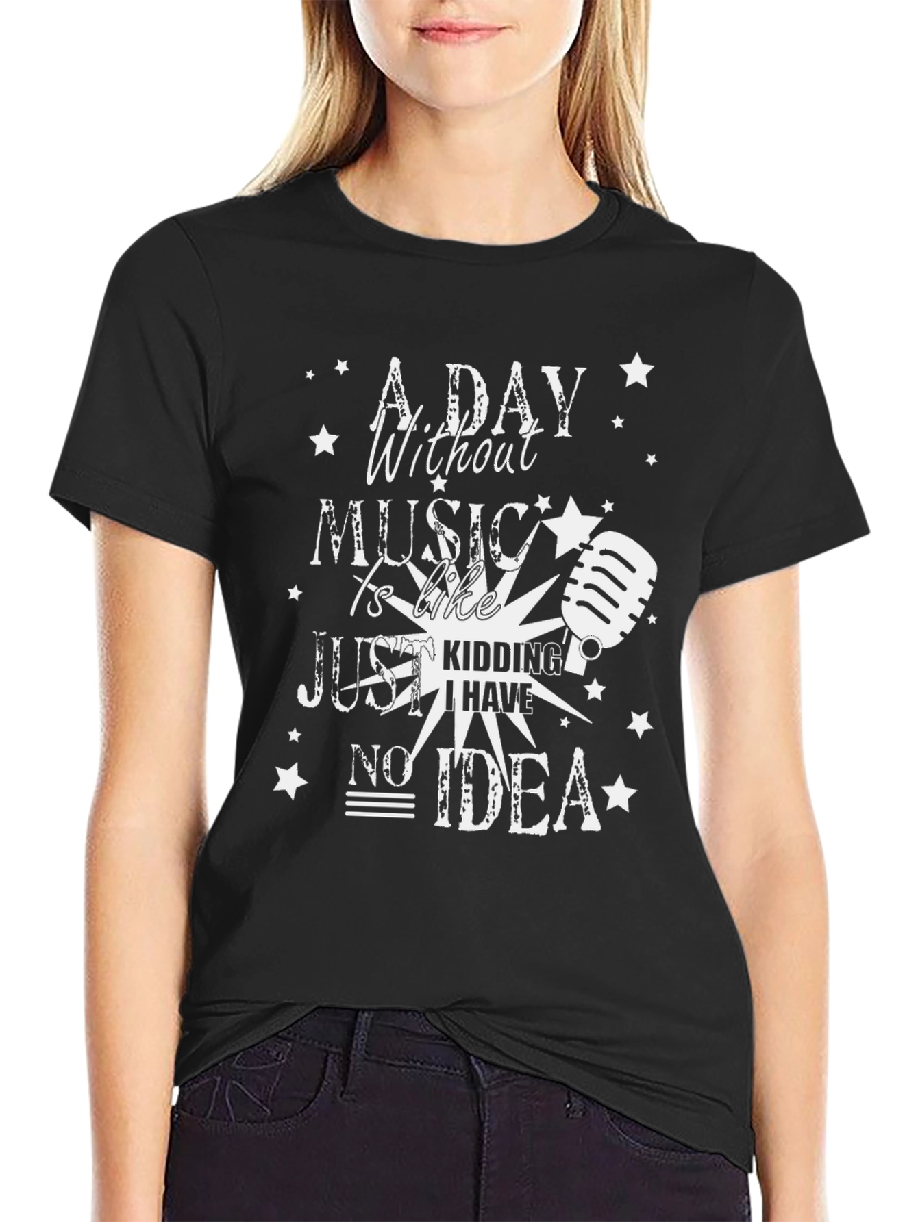 Music Lover T-Shirt: A Day Without Music Design