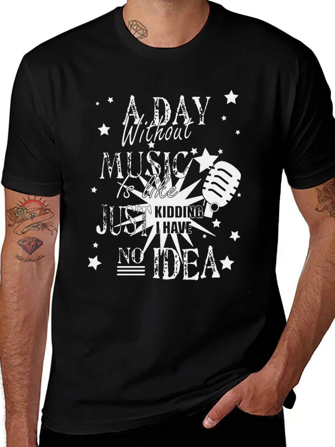Music Lover T-Shirt: A Day Without Music Design