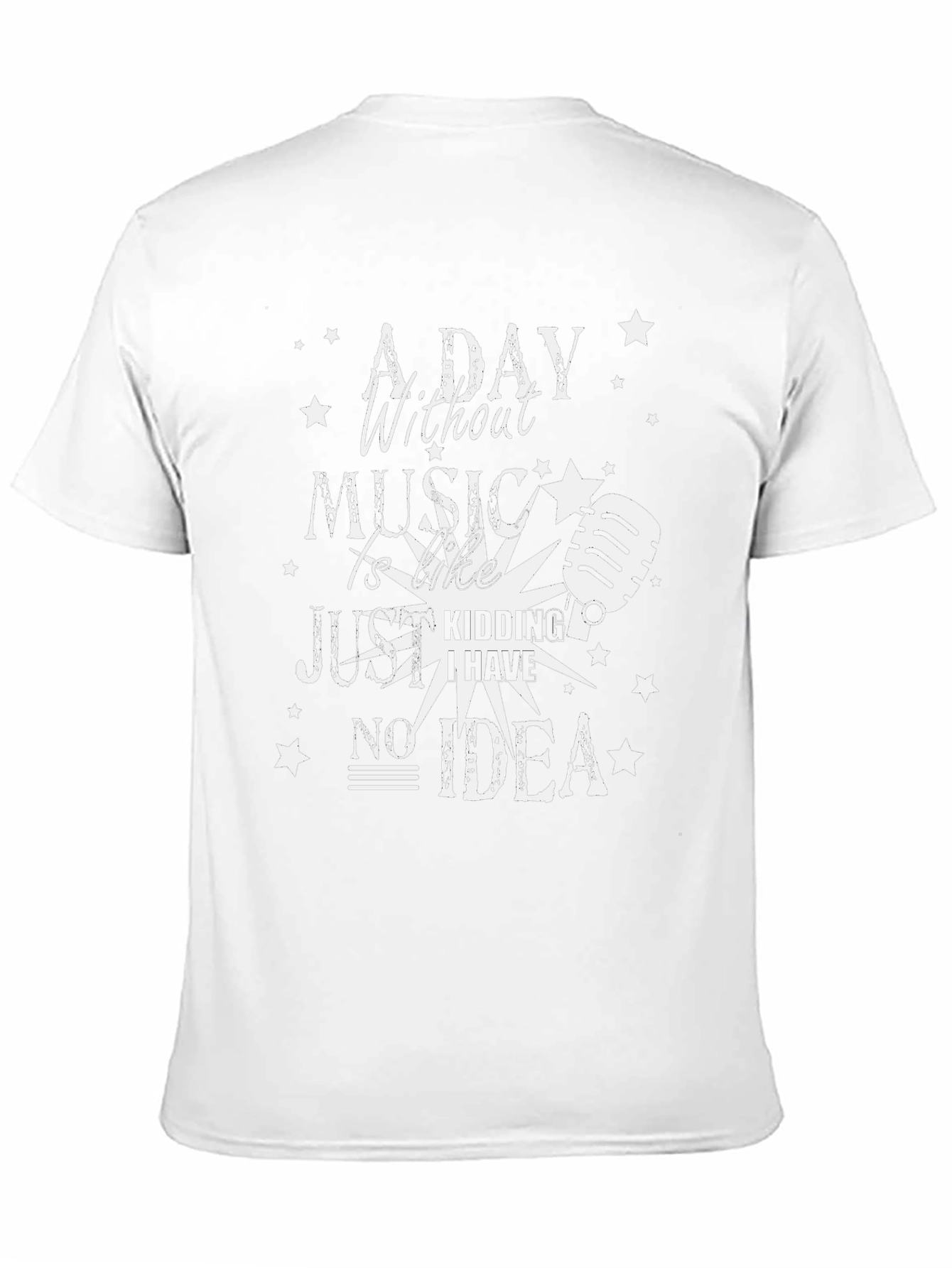 Music Lover T-Shirt: A Day Without Music Design