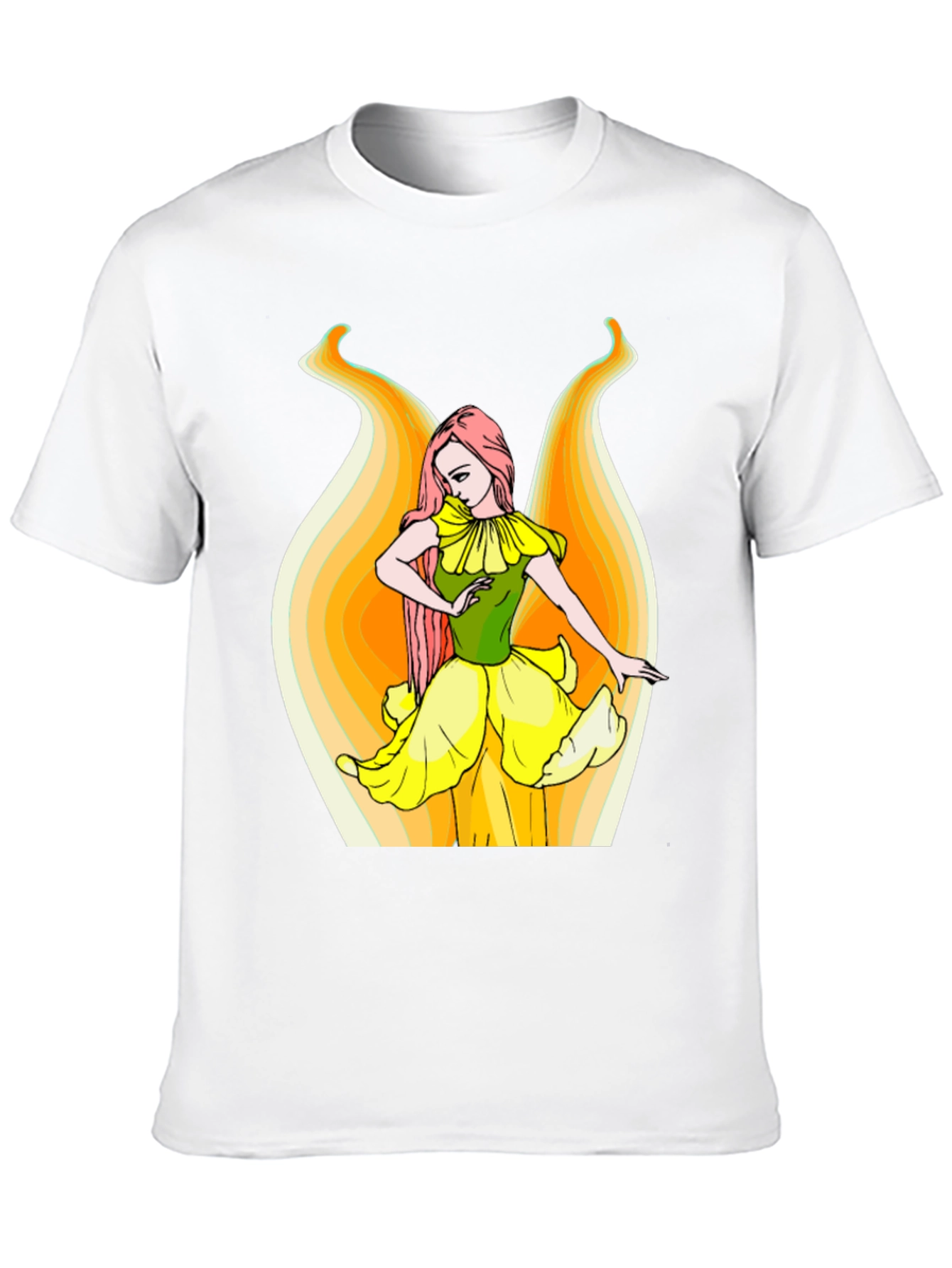 Floral Fairy Graphic T-Shirt - Black