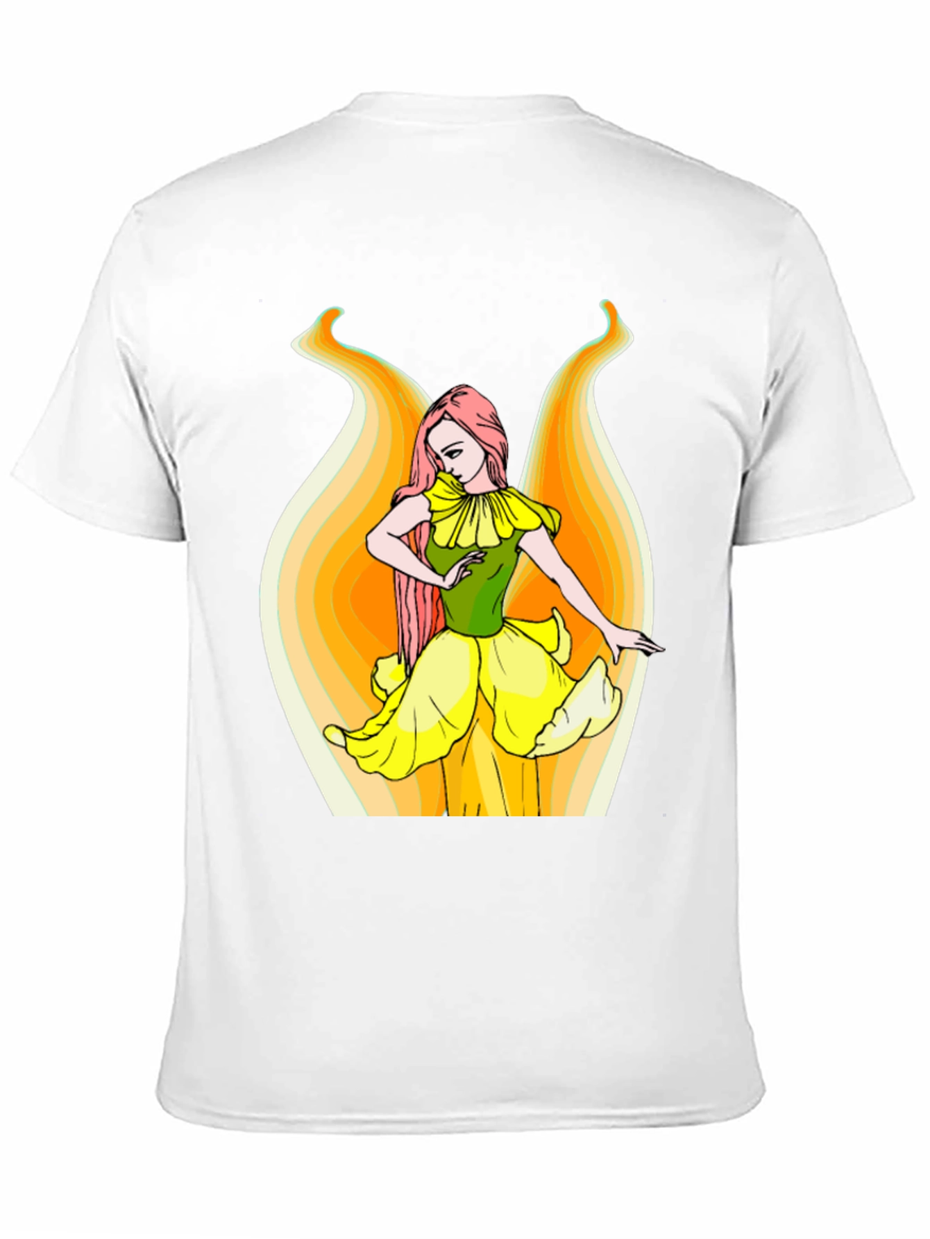 Floral Fairy Graphic T-Shirt - Black