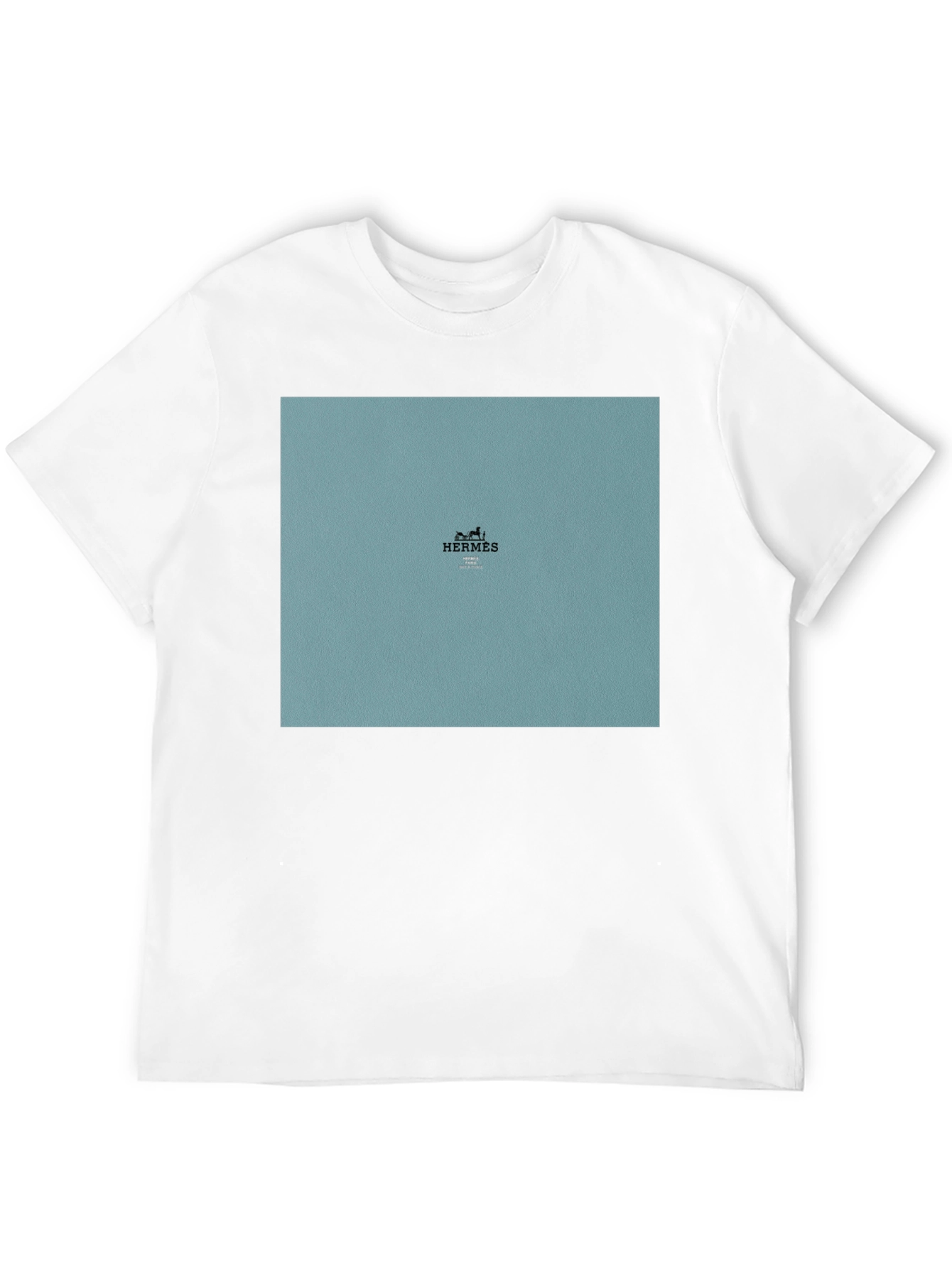 Hermes Graphic Print Black T-Shirt