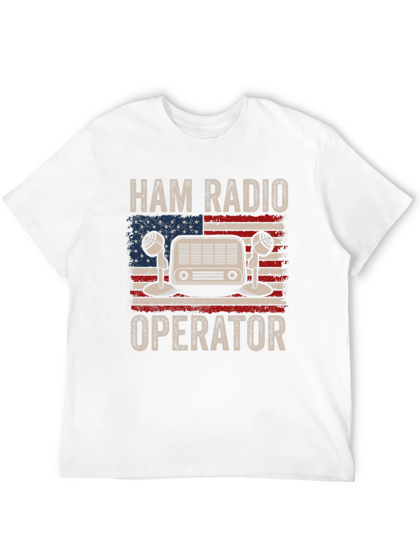 Ham Radio Operator American Flag T-Shirt