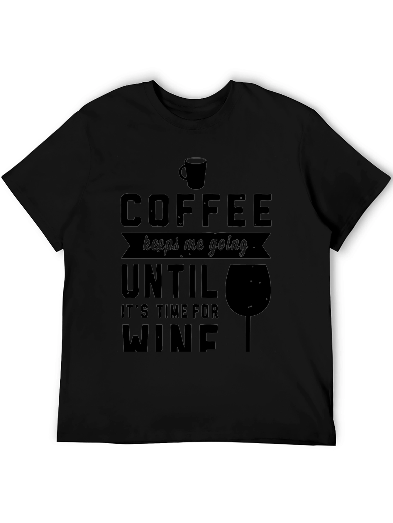 Coffee to Wine Graphic Tee - Mens