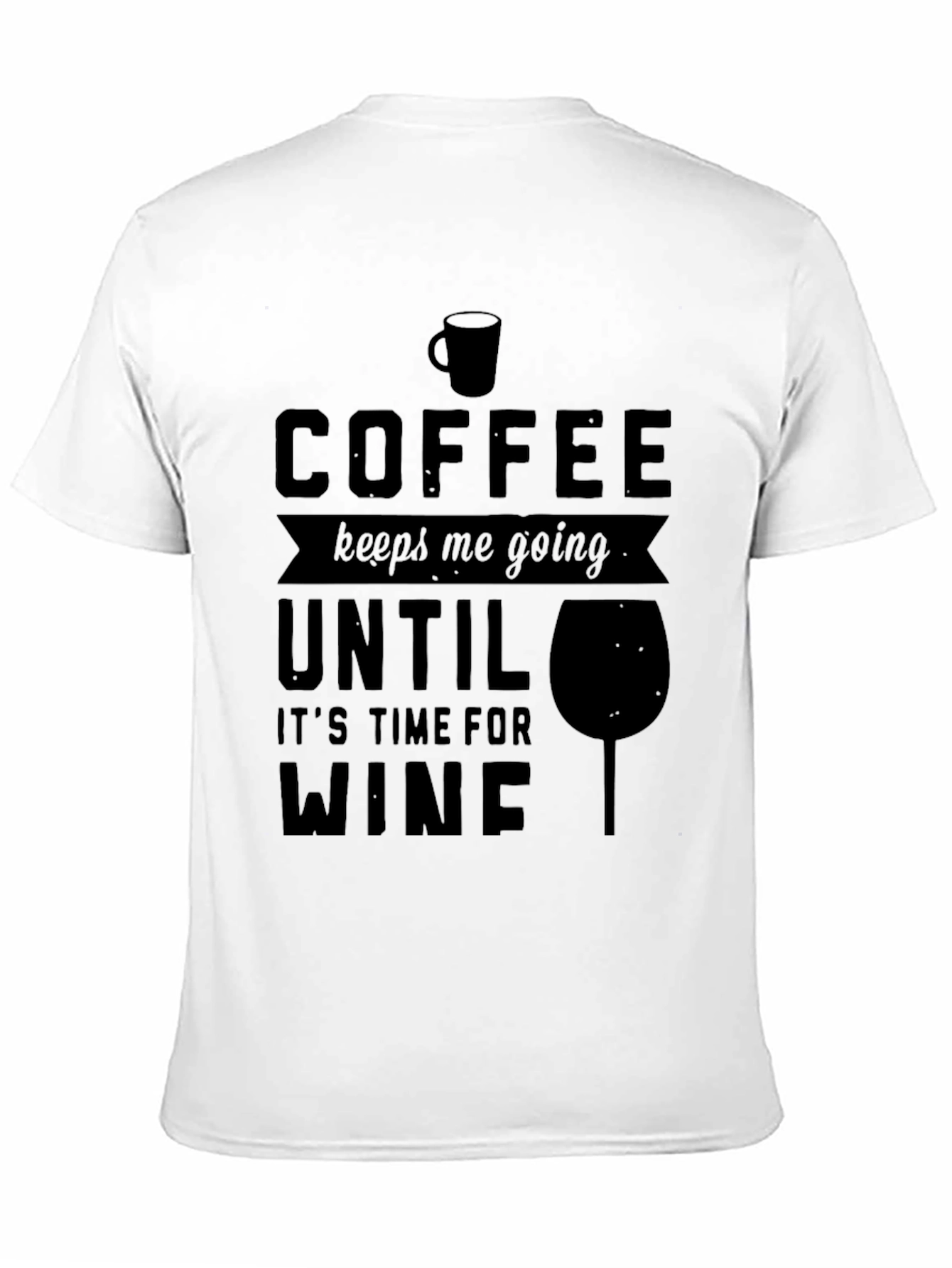 Coffee to Wine Graphic Tee - Mens