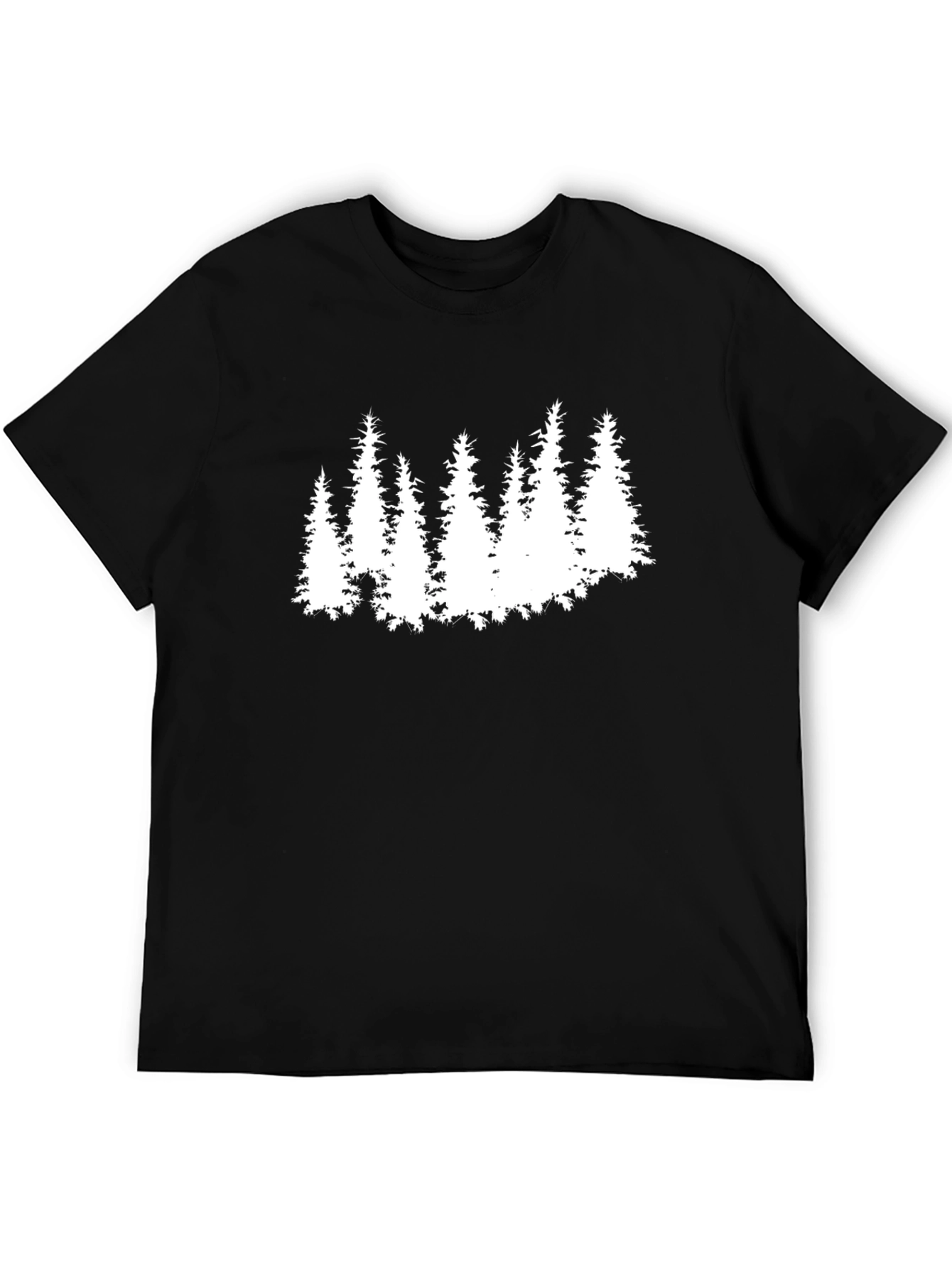 Evergreen Forest Graphic Tee - Black