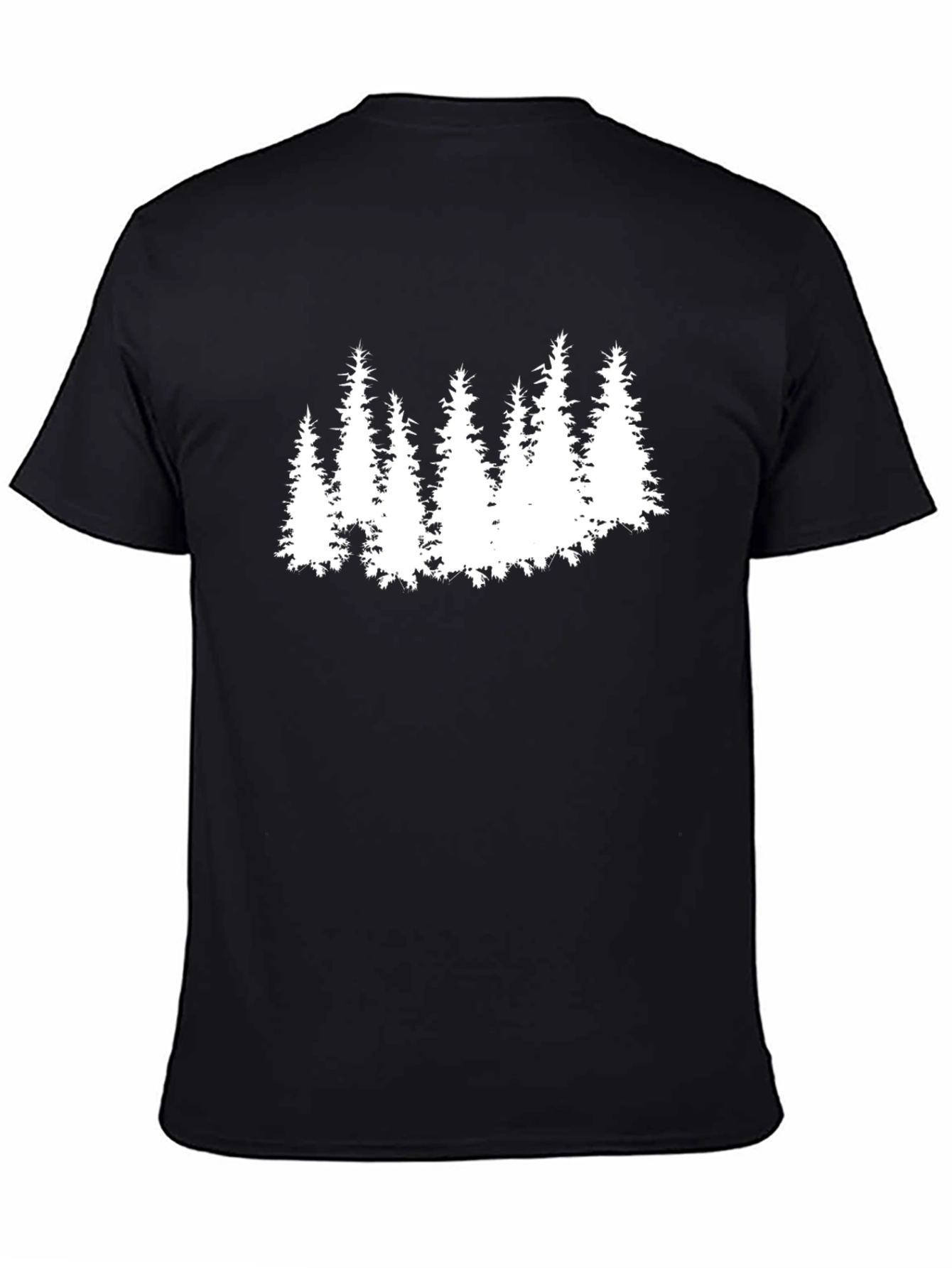 Evergreen Forest Graphic Tee - Black