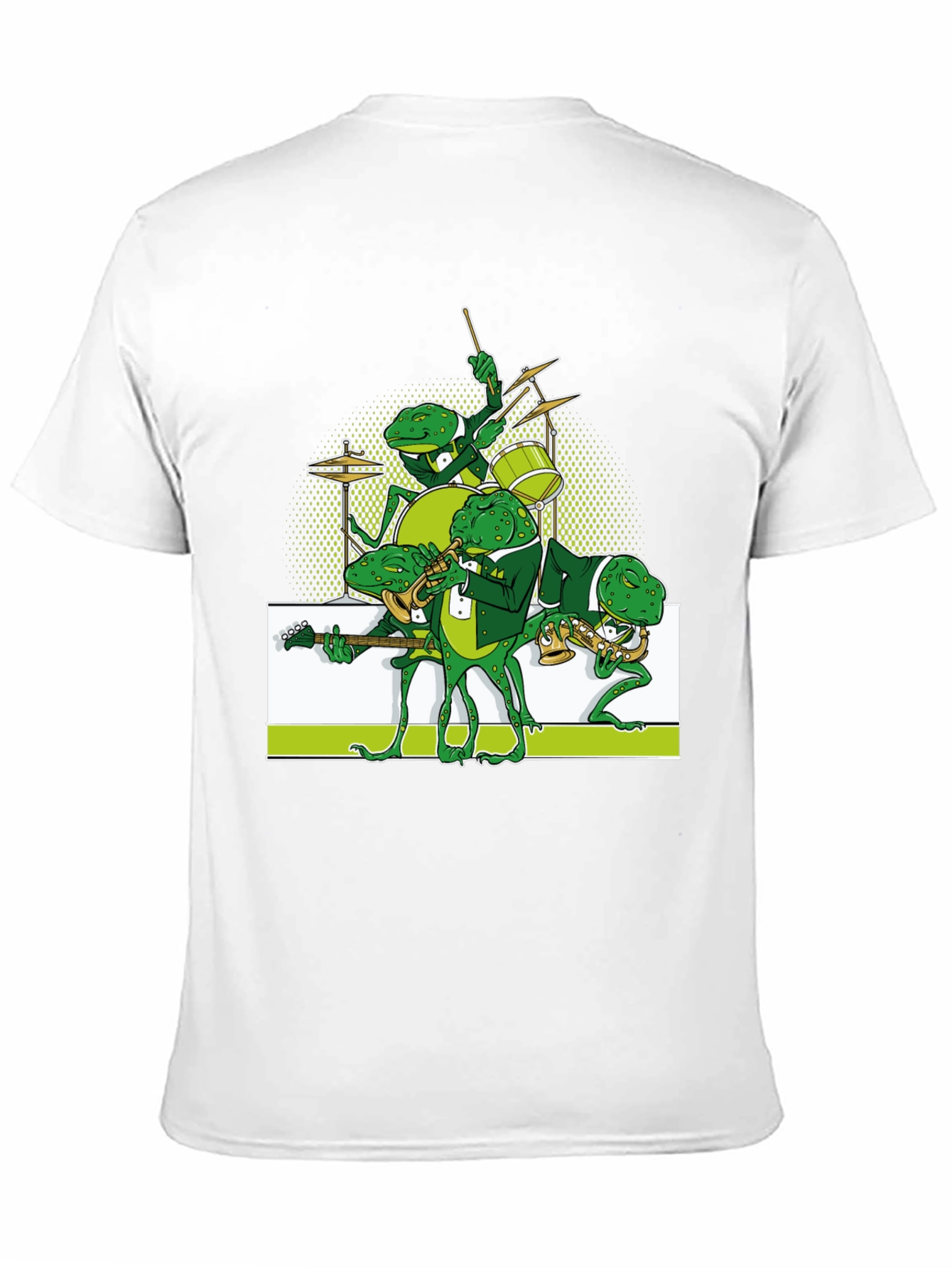 Frog Band Graphic Tee - Black Casual T-Shirt