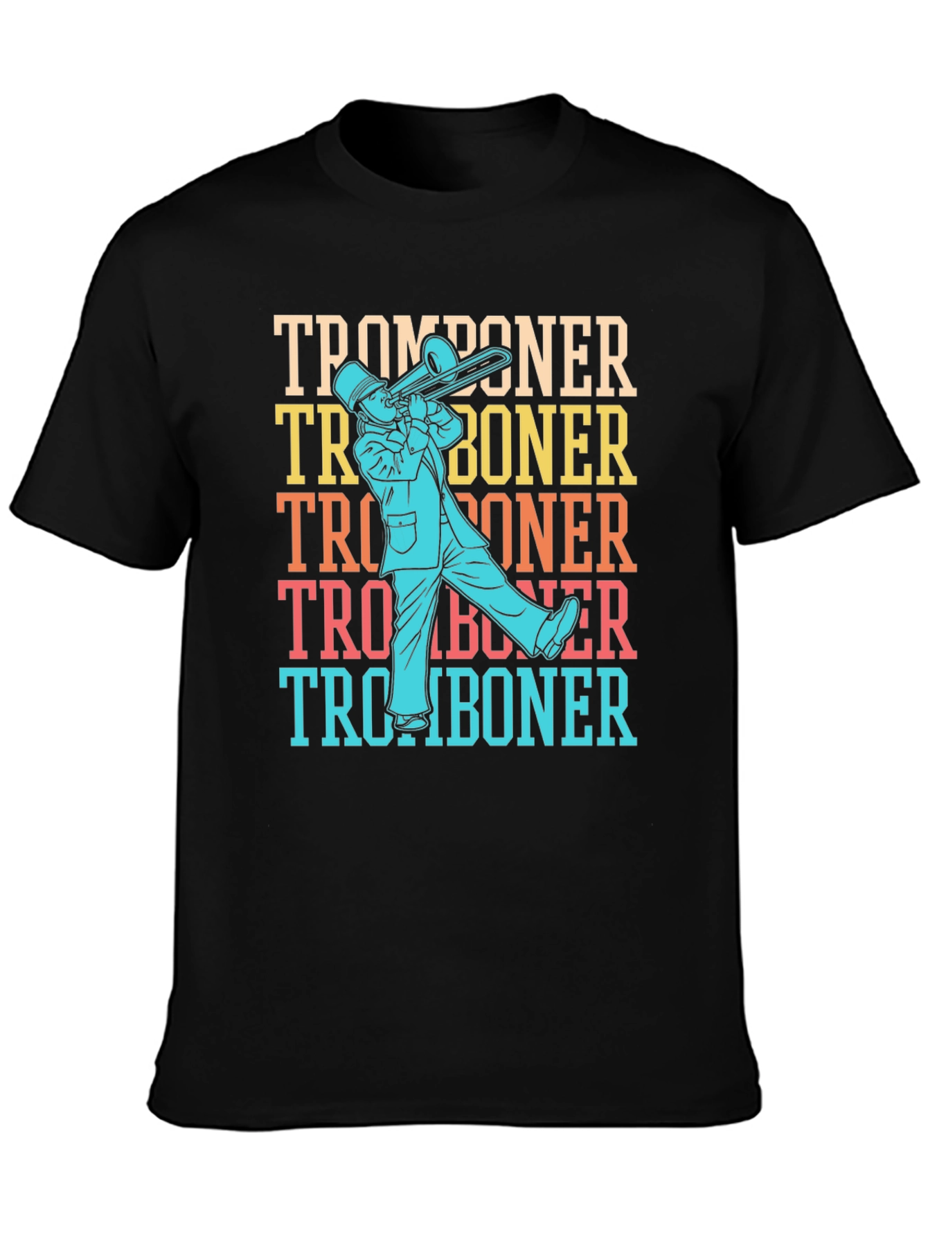 Tromboner Retro T-Shirt: Musical Instrument Tee