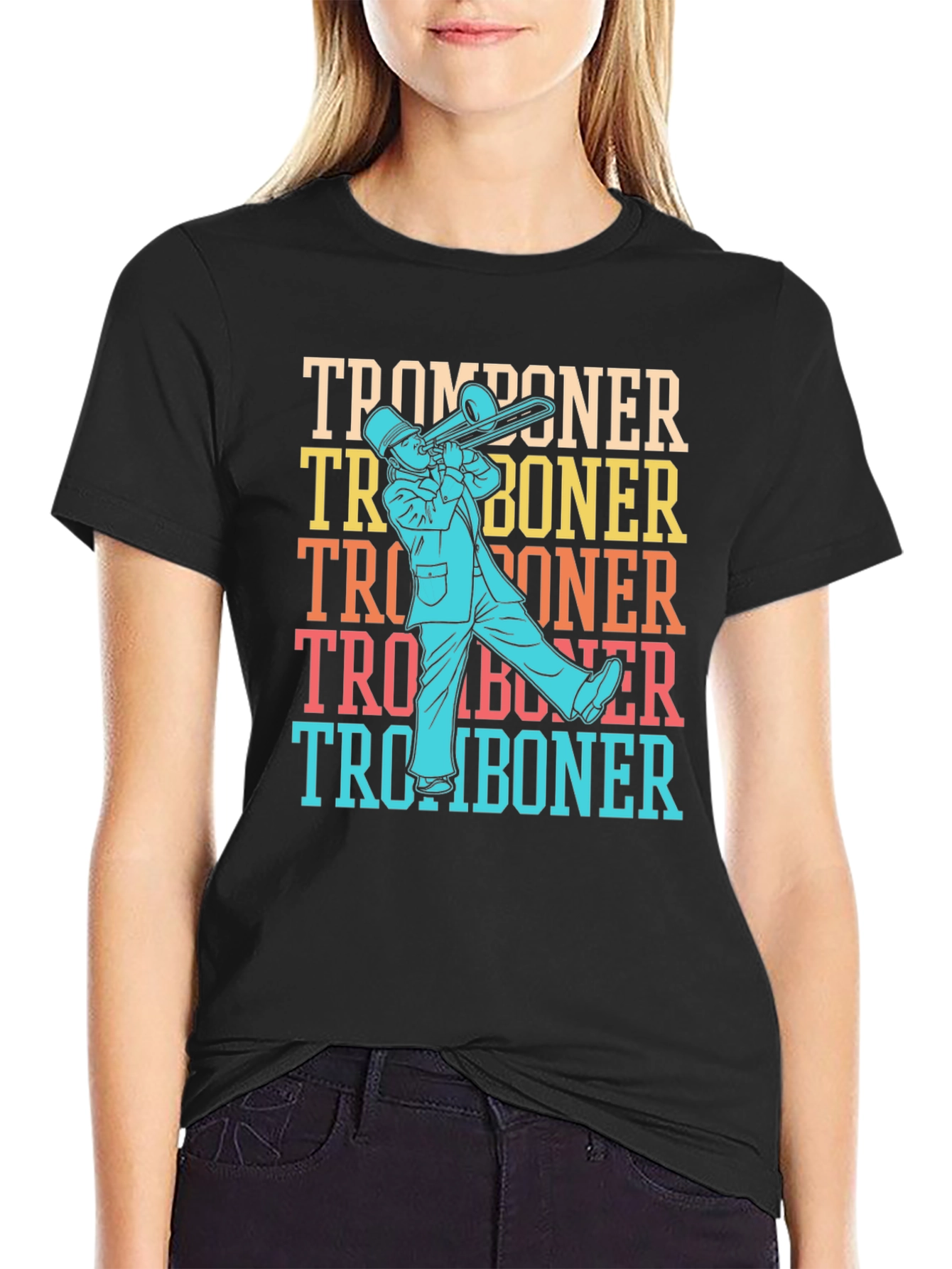 Tromboner Retro T-Shirt: Musical Instrument Tee