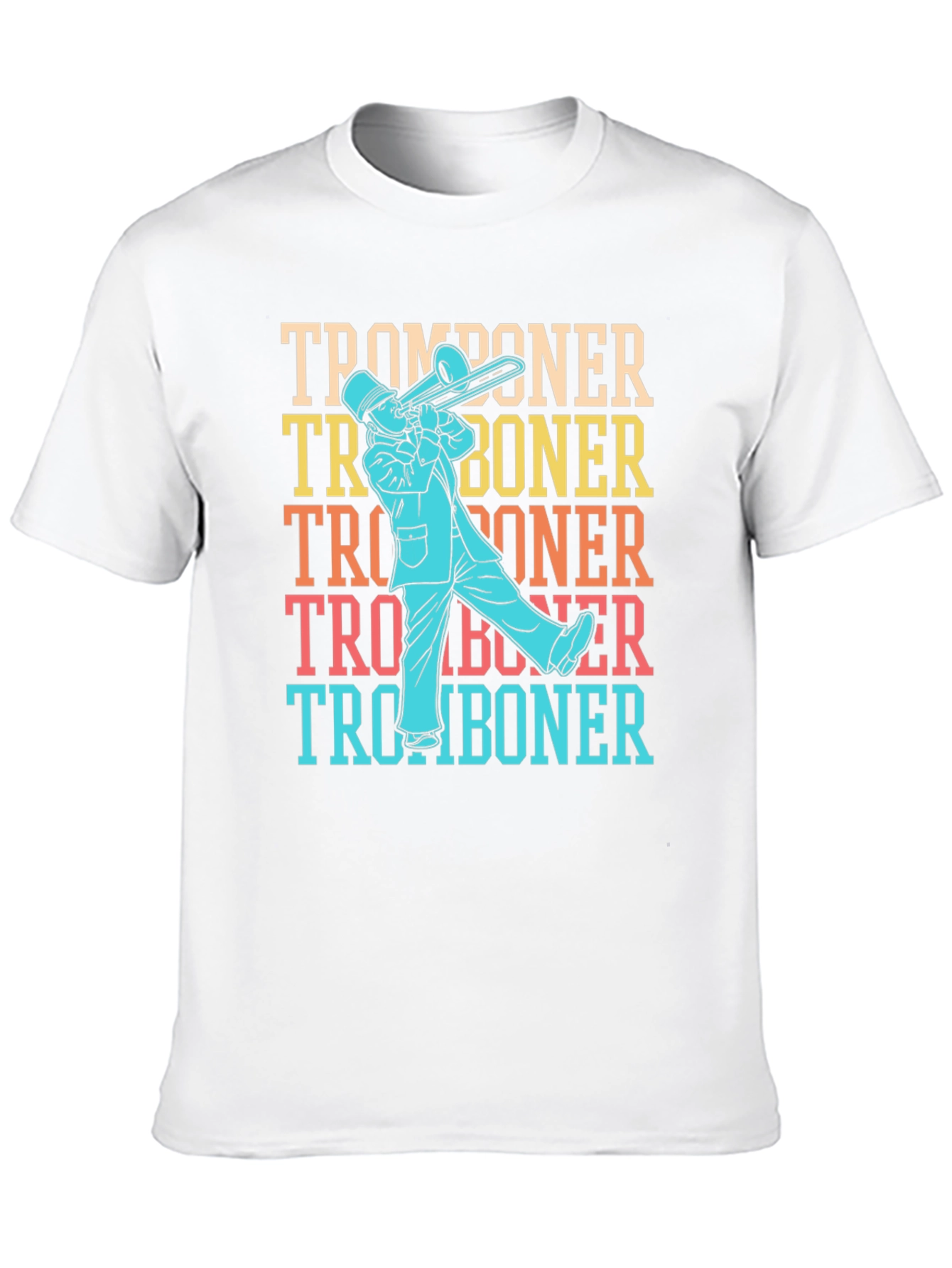 Tromboner Retro T-Shirt: Musical Instrument Tee