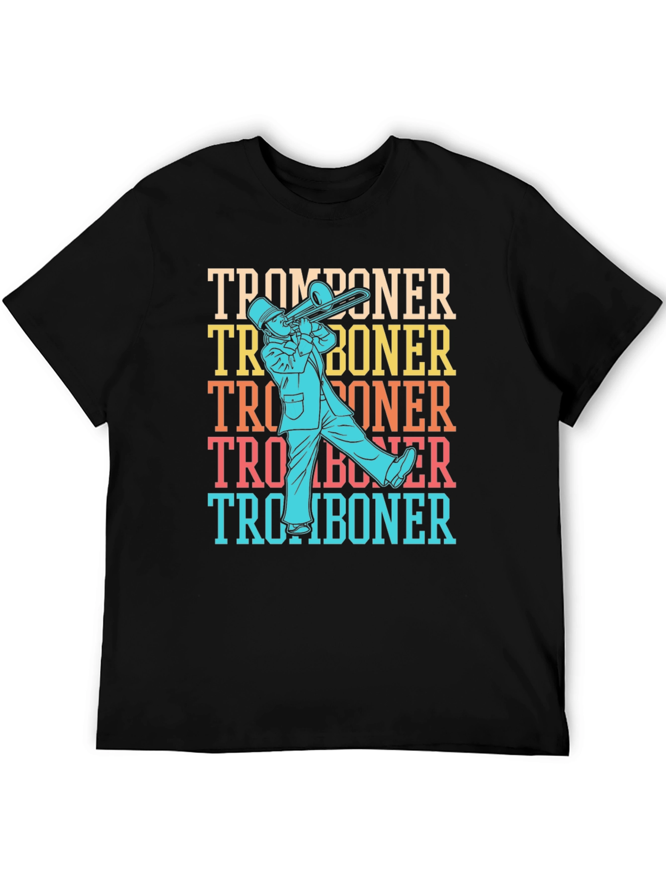 Tromboner Retro T-Shirt: Musical Instrument Tee