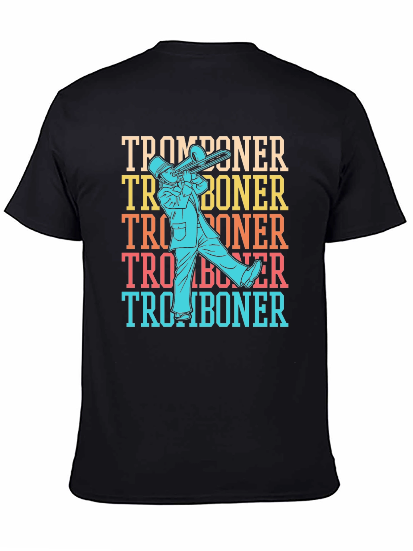 Tromboner Retro T-Shirt: Musical Instrument Tee