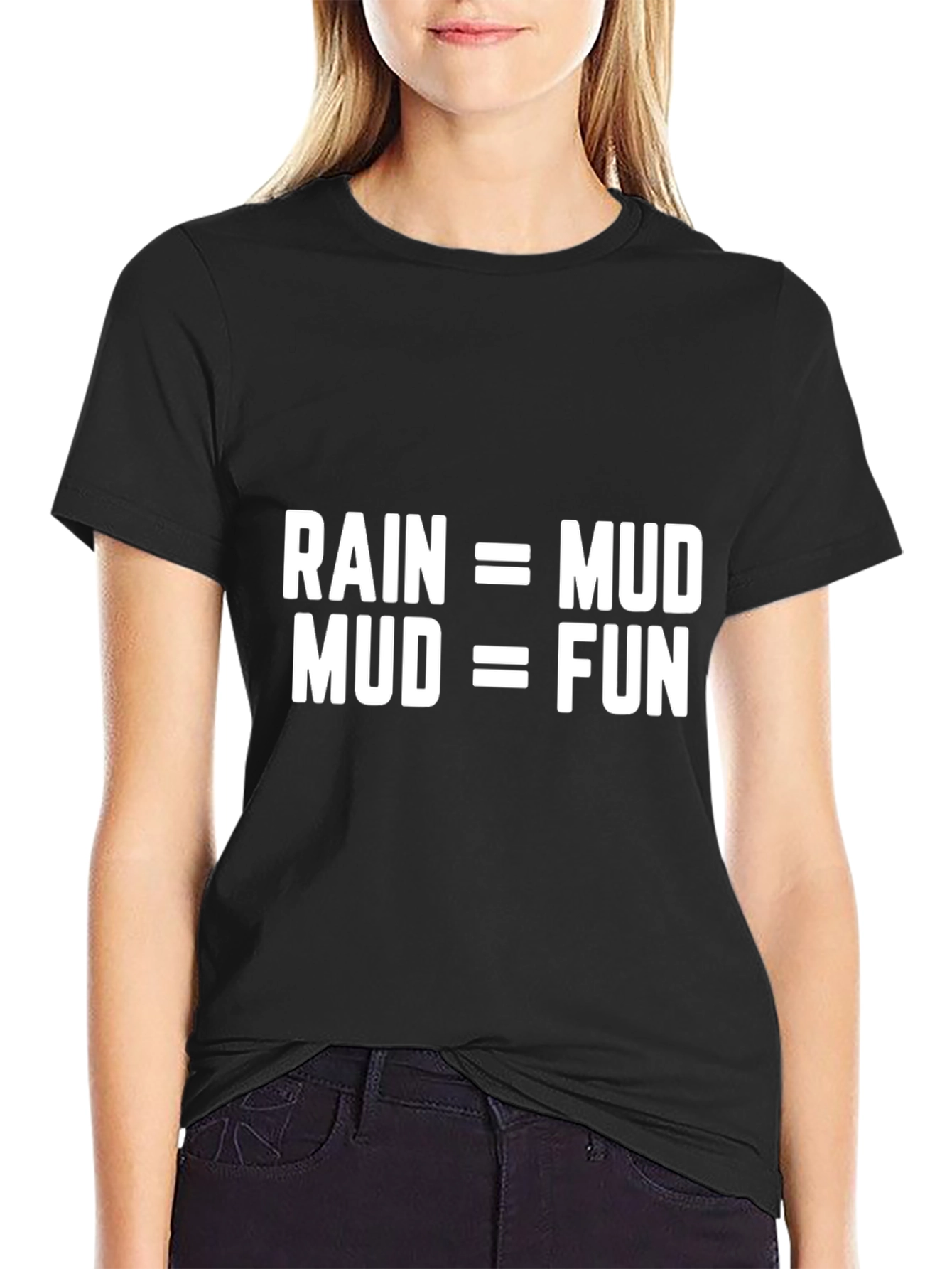Rain Mud Fun T-Shirt - Black Graphic Tee