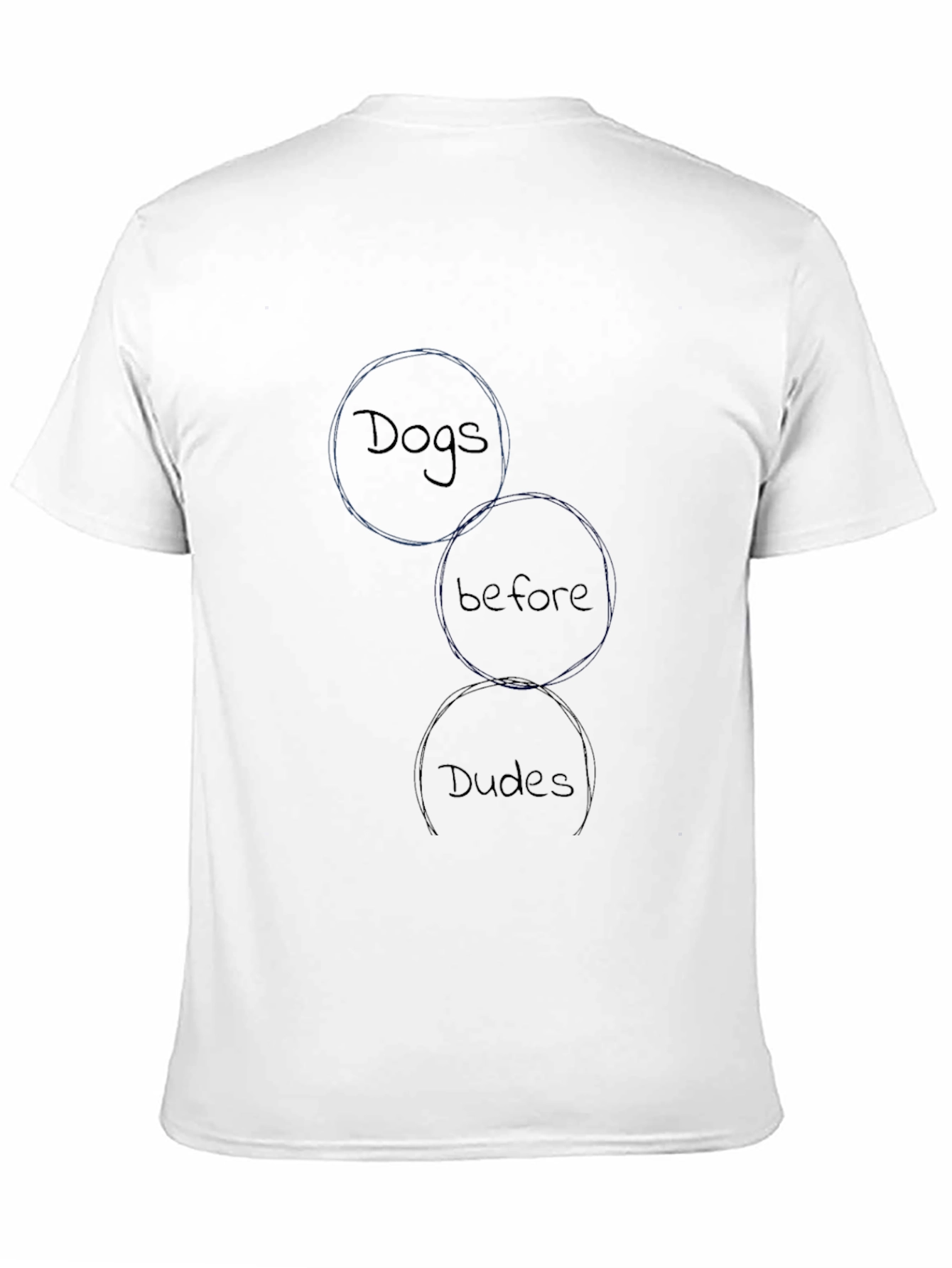 Dogs Before Dudes Black Graphic Tee
