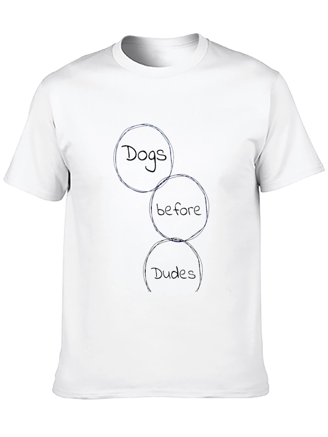 Dogs Before Dudes Black Graphic Tee