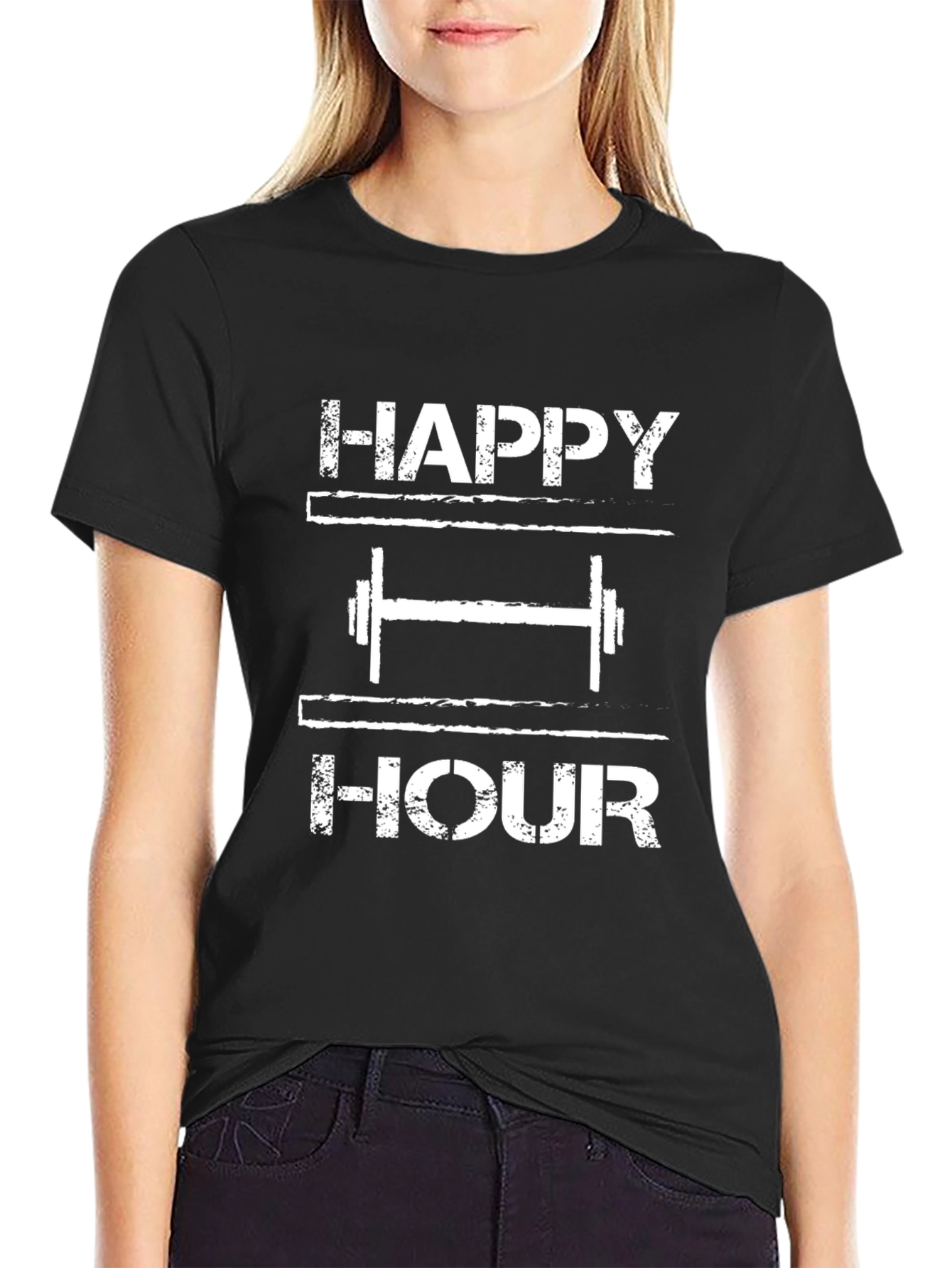 Happy Hour Gym Black T-Shirt