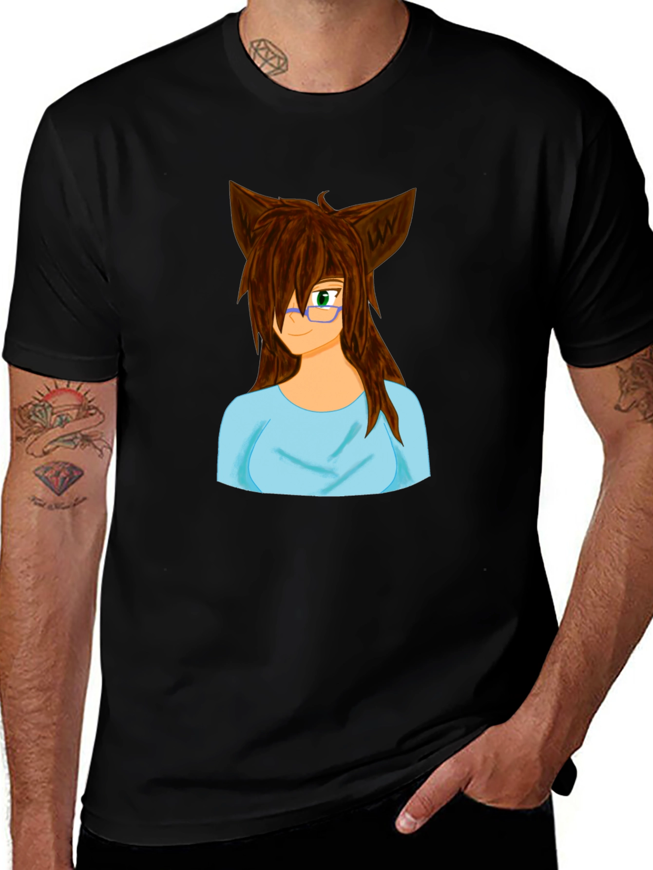 Anime Girl Graphic Tee - Unique Style