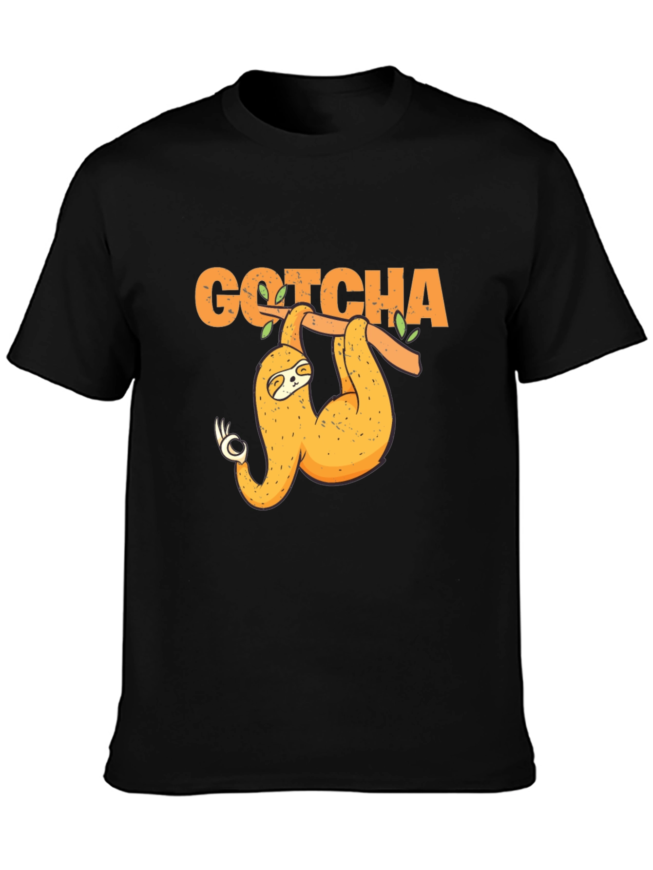 Gotcha Sloth T-Shirt - Funny Ok Sign