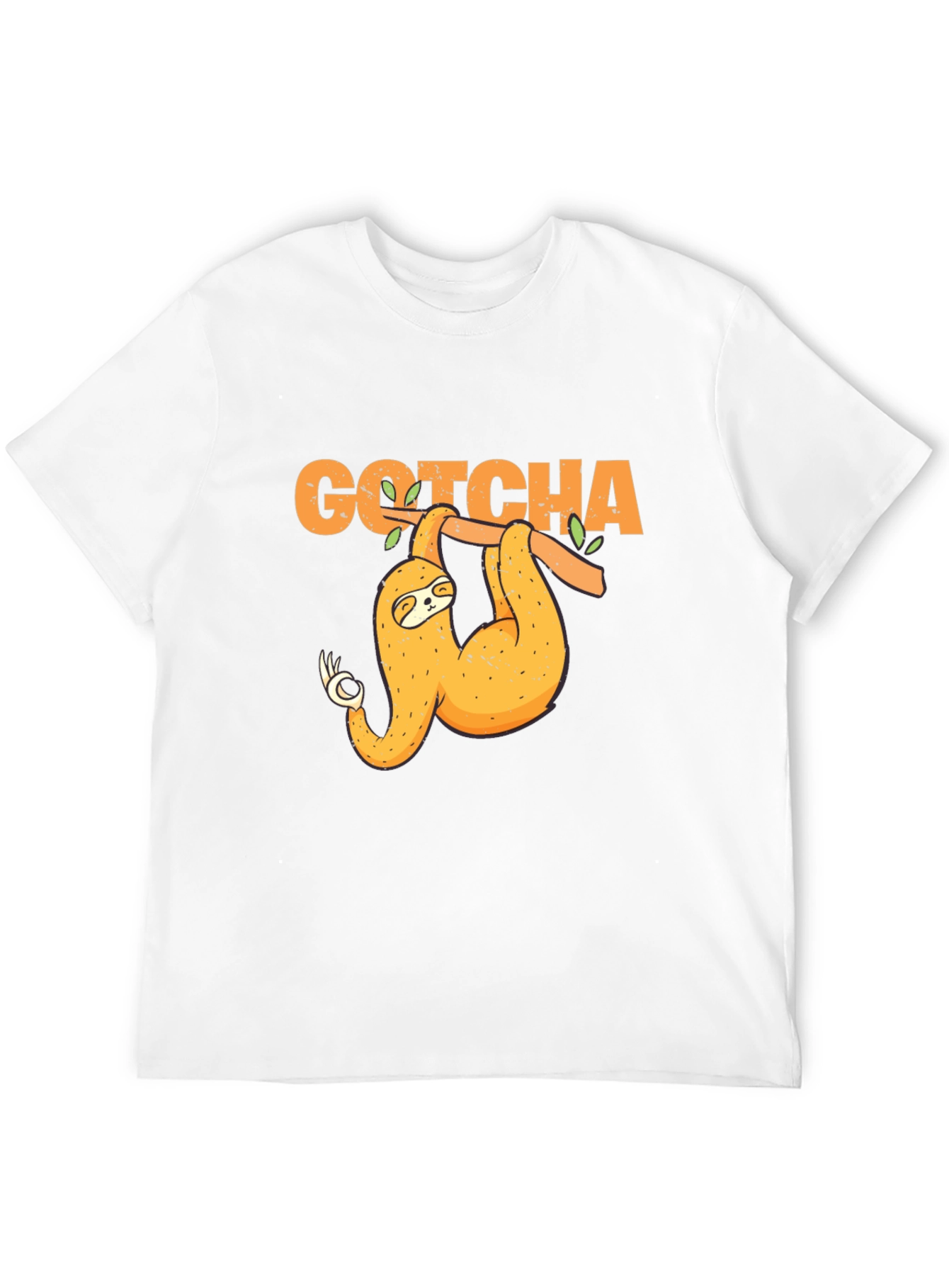 Gotcha Sloth T-Shirt - Funny Ok Sign