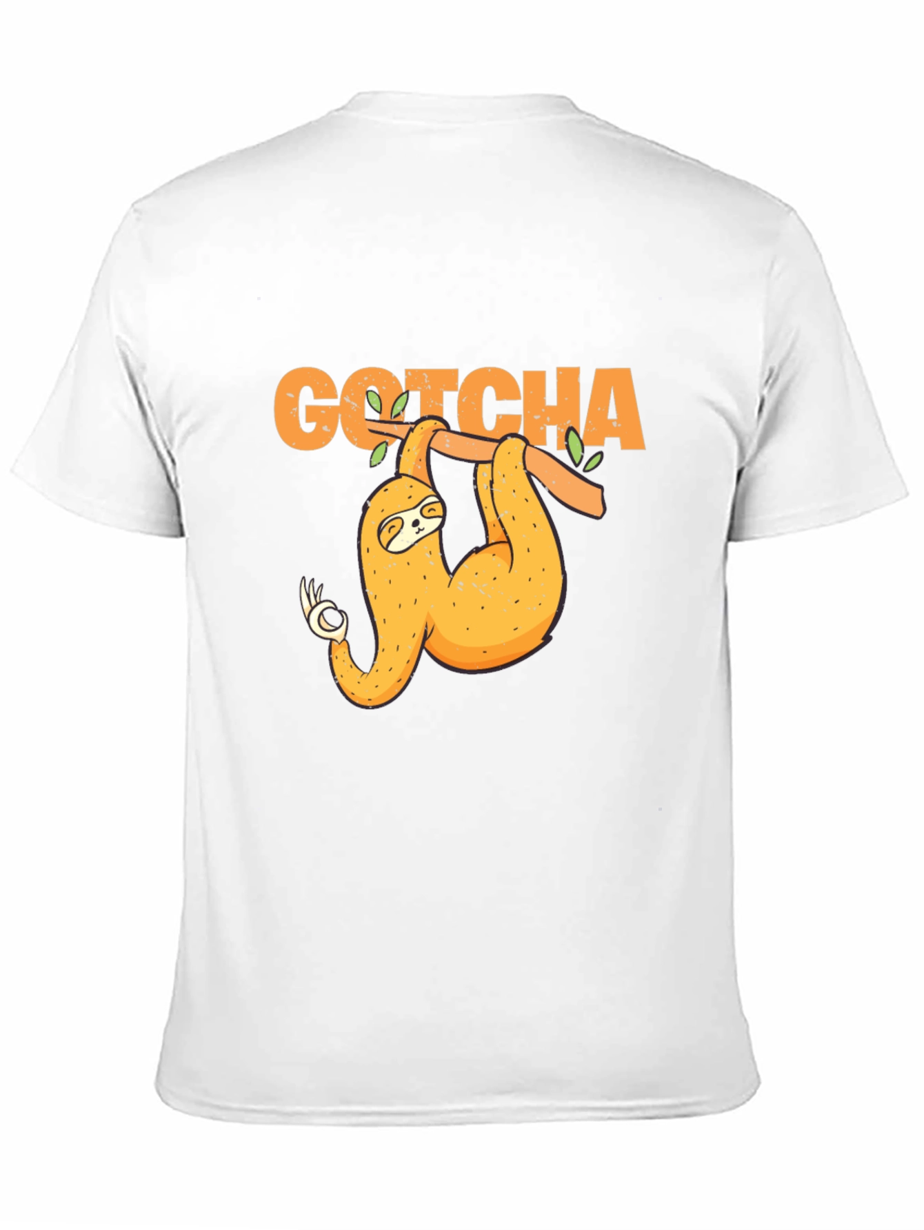Gotcha Sloth T-Shirt - Funny Ok Sign