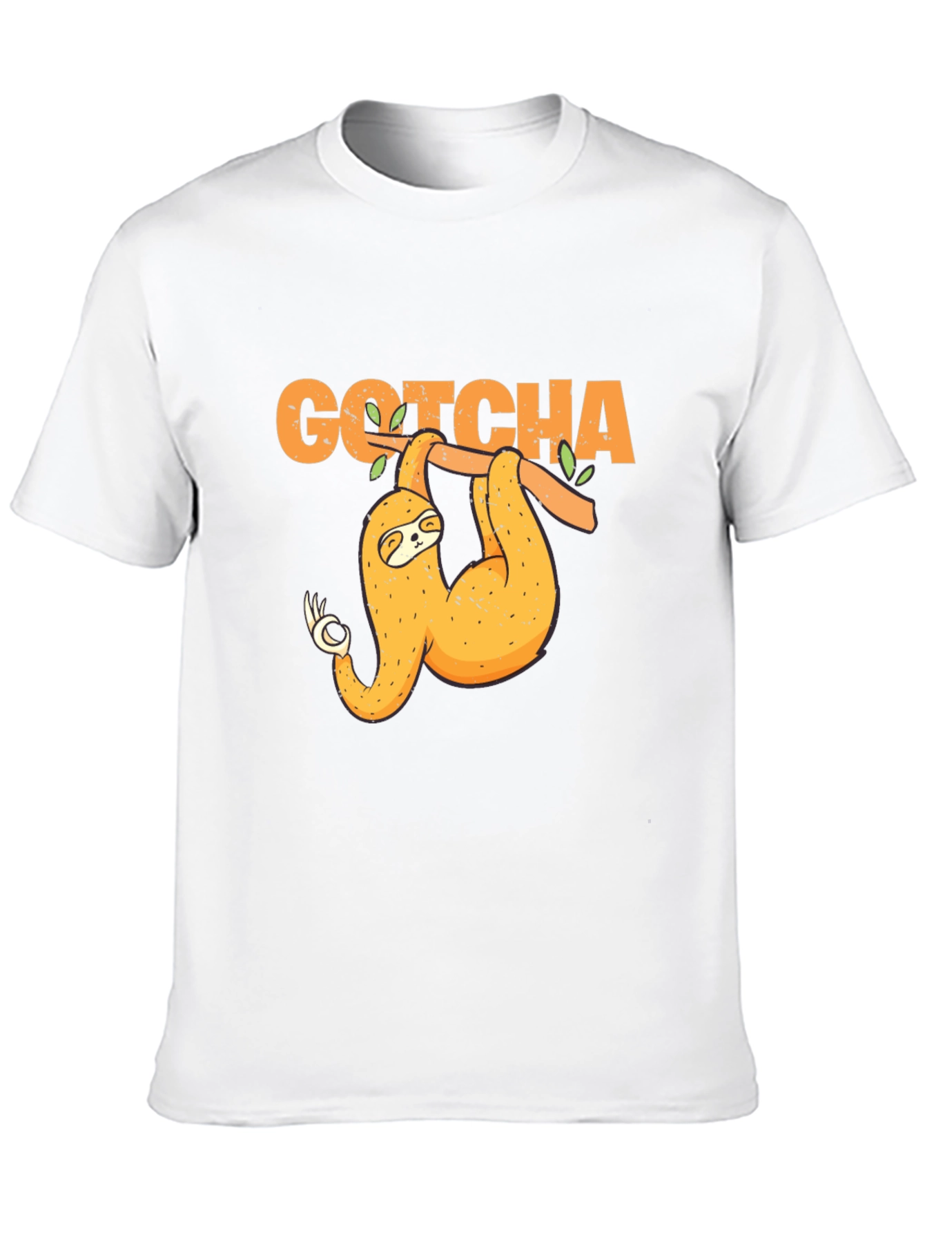 Gotcha Sloth T-Shirt - Funny Ok Sign