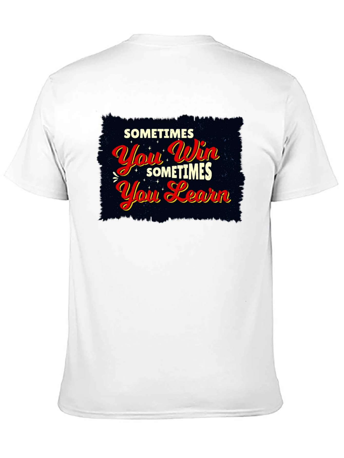 Motivational Win or Learn Black T-Shirt
