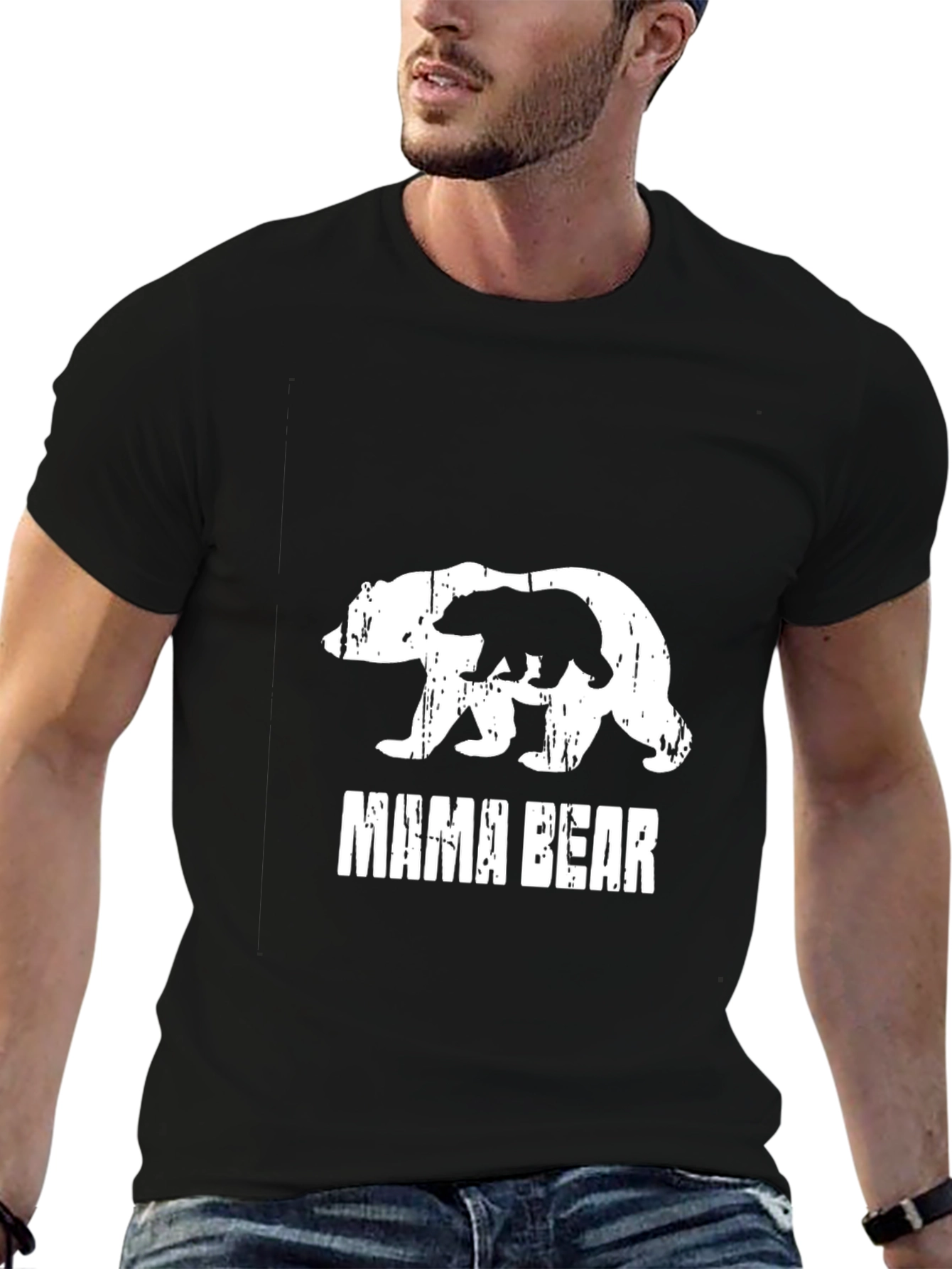 Mama Bear Graphic Print T-Shirt