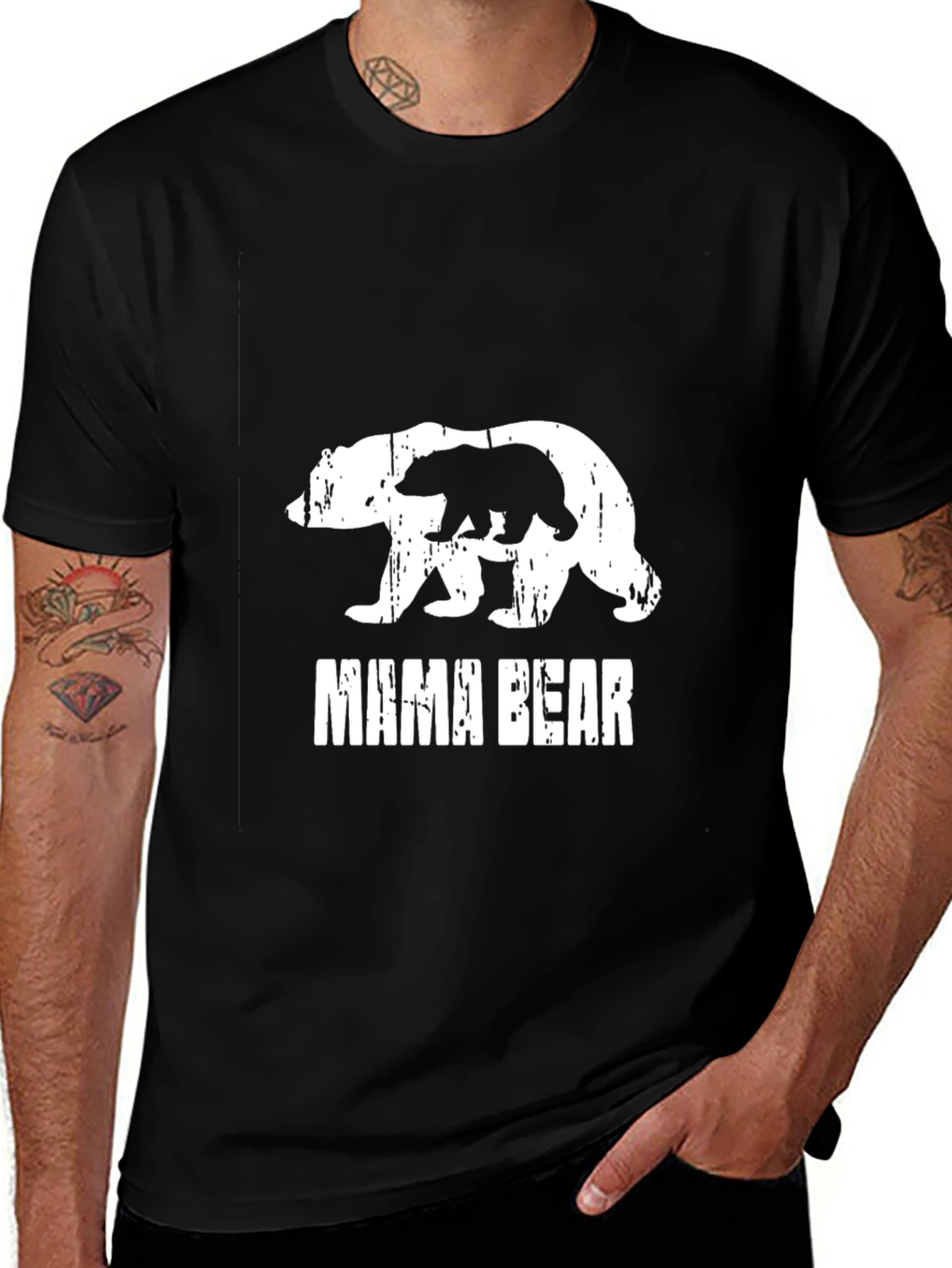 Mama Bear Graphic Print T-Shirt