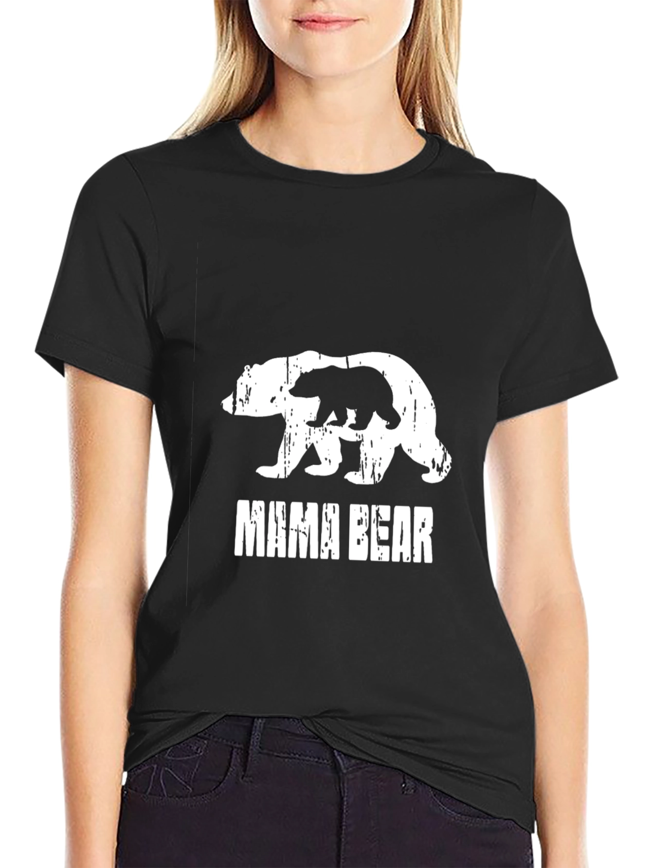 Mama Bear Graphic Print T-Shirt