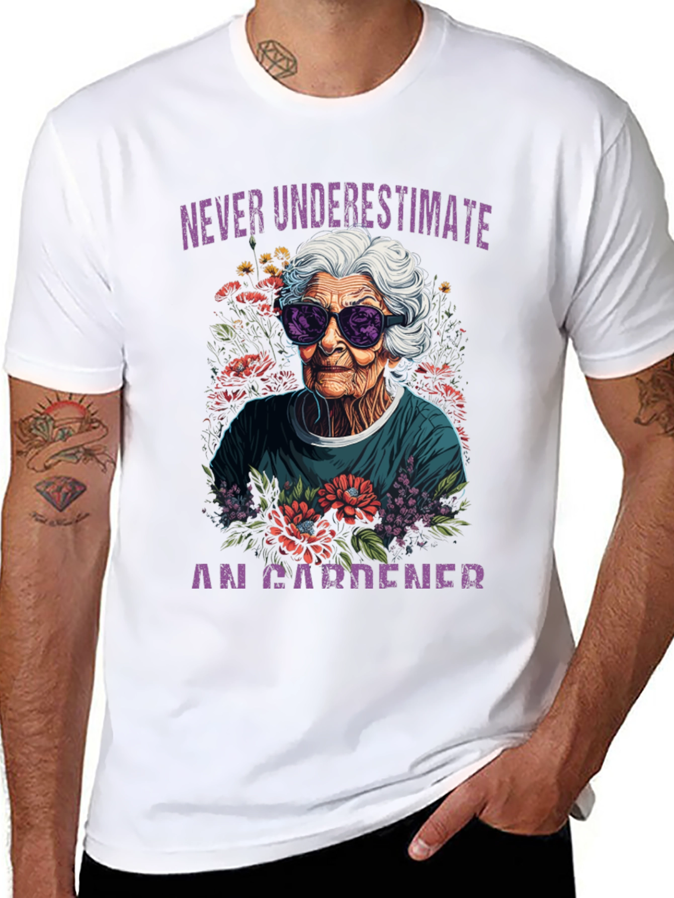 Never Underestimate Gardener T-Shirt