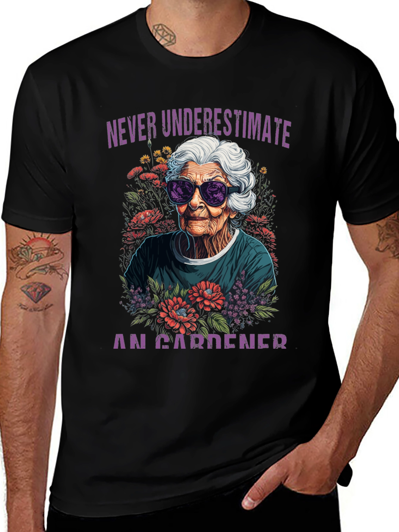 Never Underestimate Gardener T-Shirt