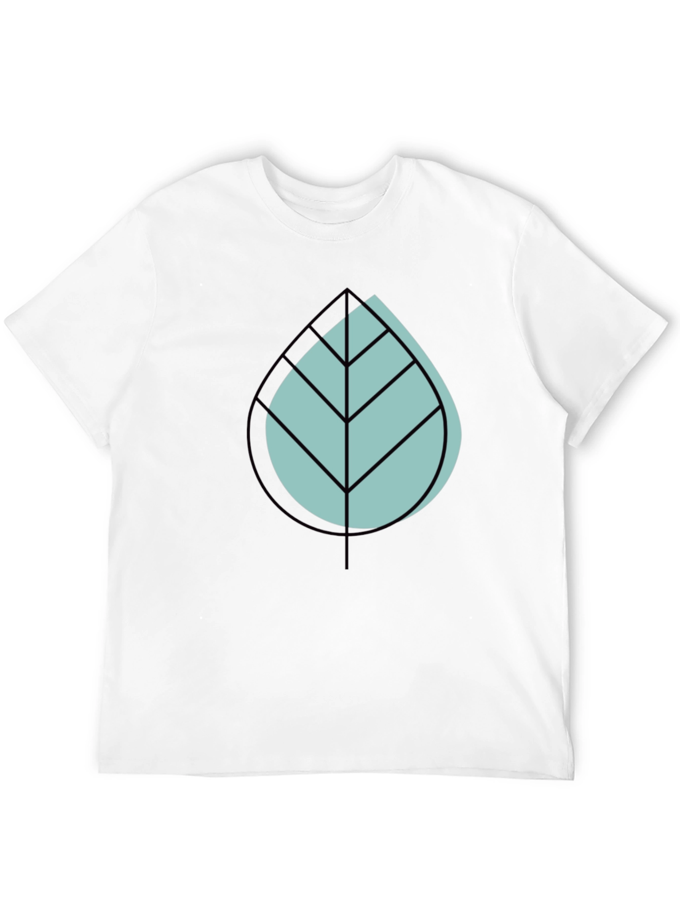 Modern Leaf Design T-Shirt