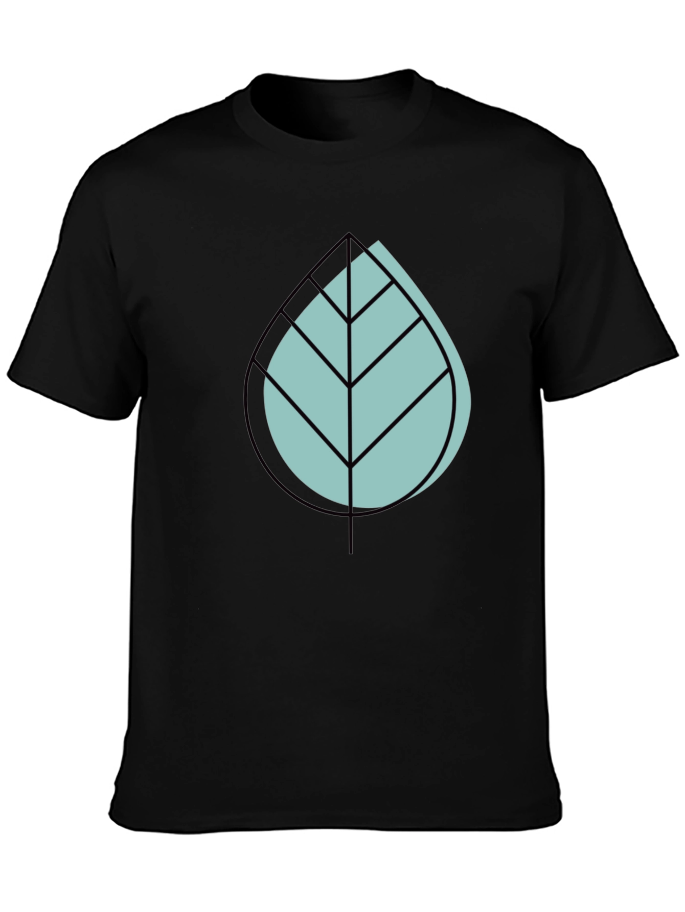 Modern Leaf Design T-Shirt