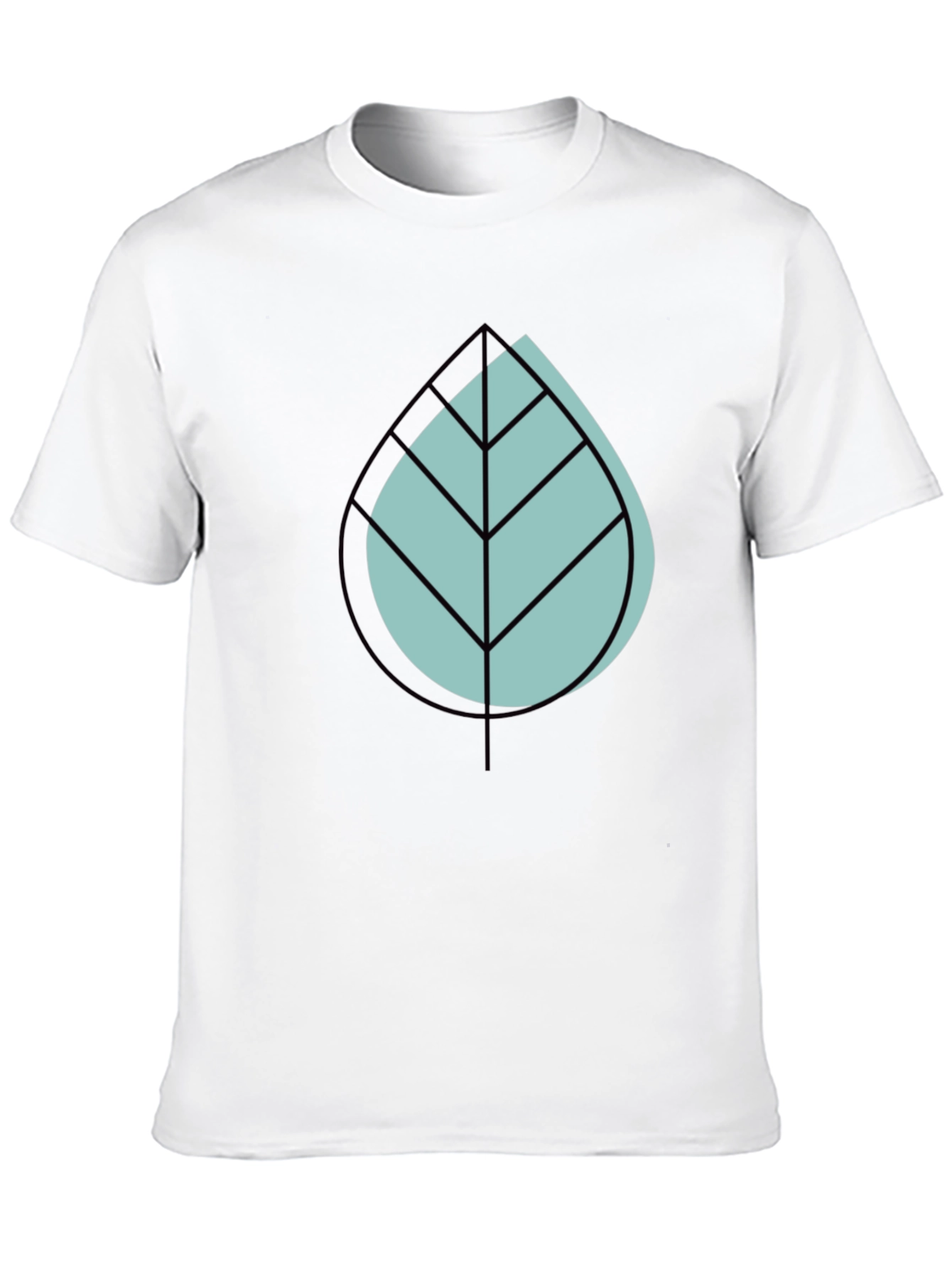 Modern Leaf Design T-Shirt