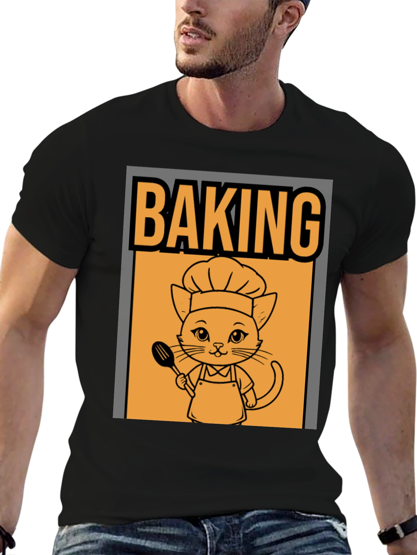 Baking Cat T-Shirt - Chef Kitten Tee