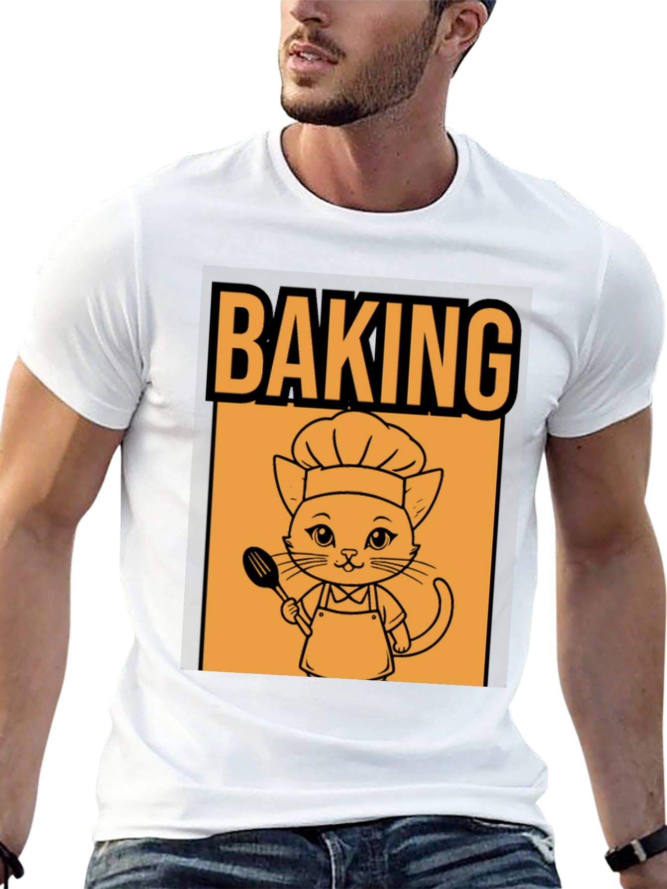 Baking Cat T-Shirt - Chef Kitten Tee