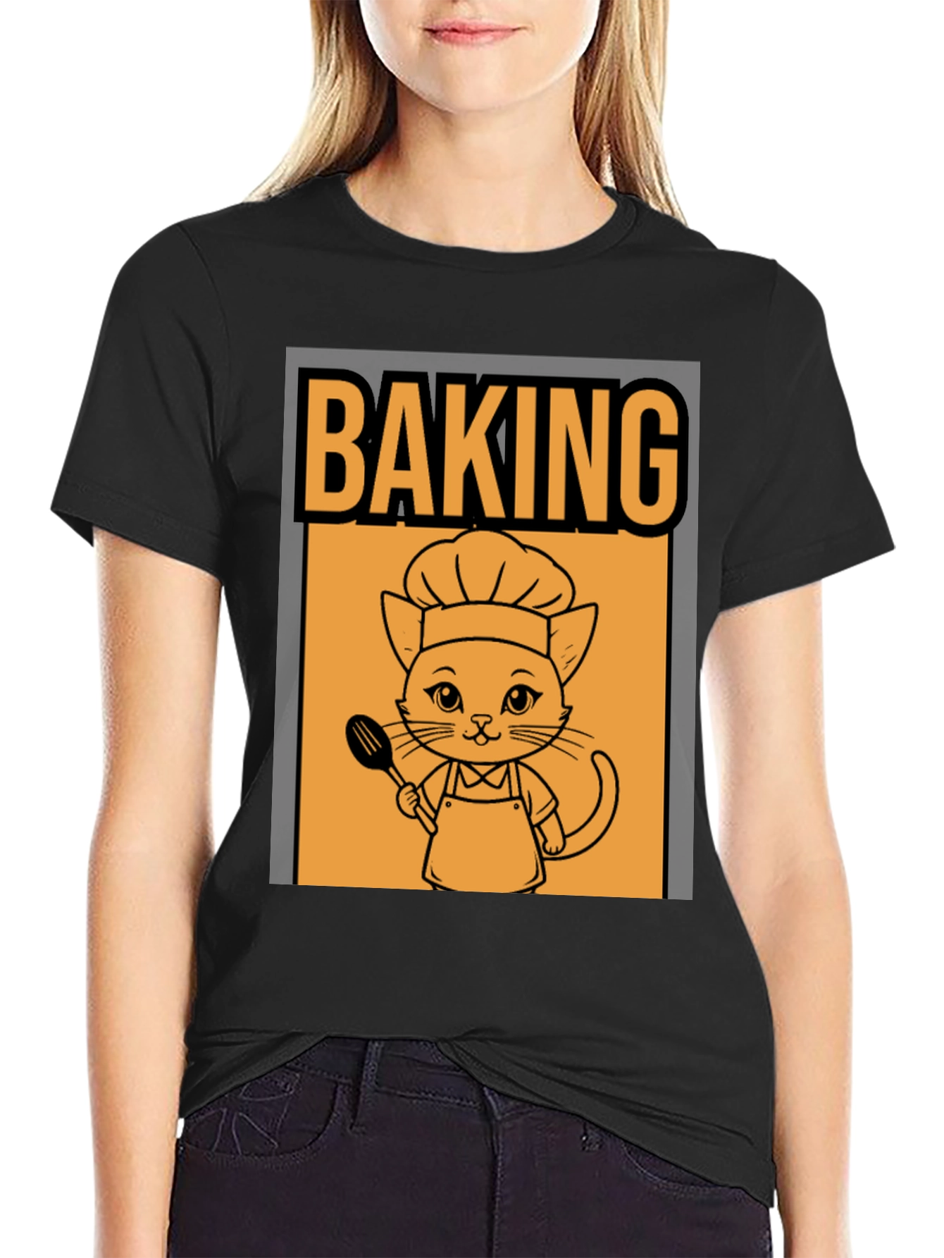 Baking Cat T-Shirt - Chef Kitten Tee