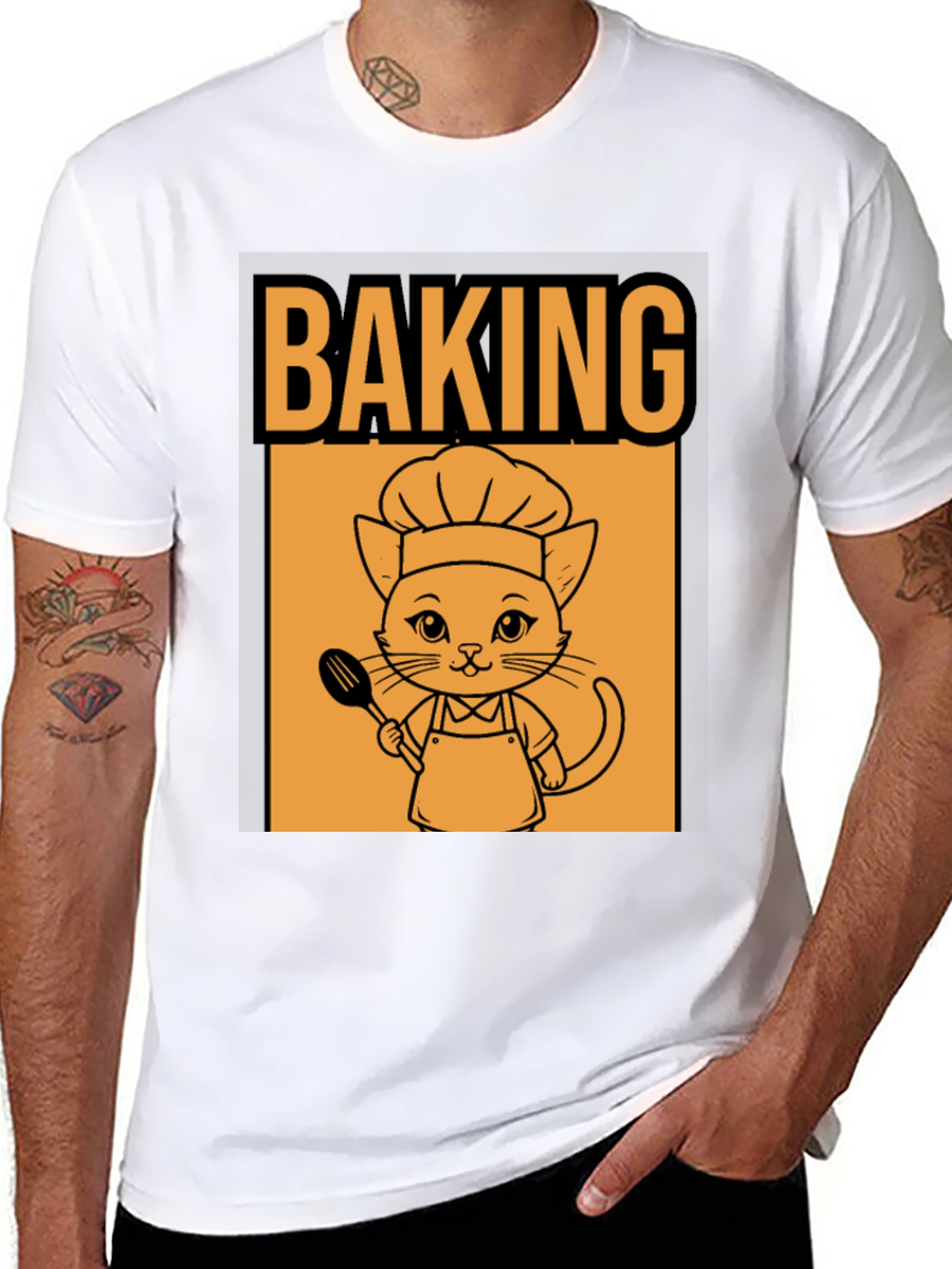 Baking Cat T-Shirt - Chef Kitten Tee