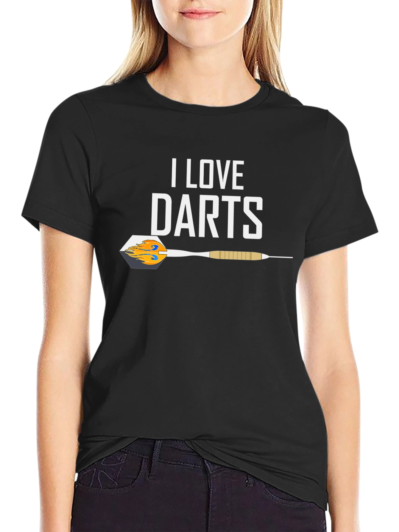 I Love Darts Graphic T-Shirt