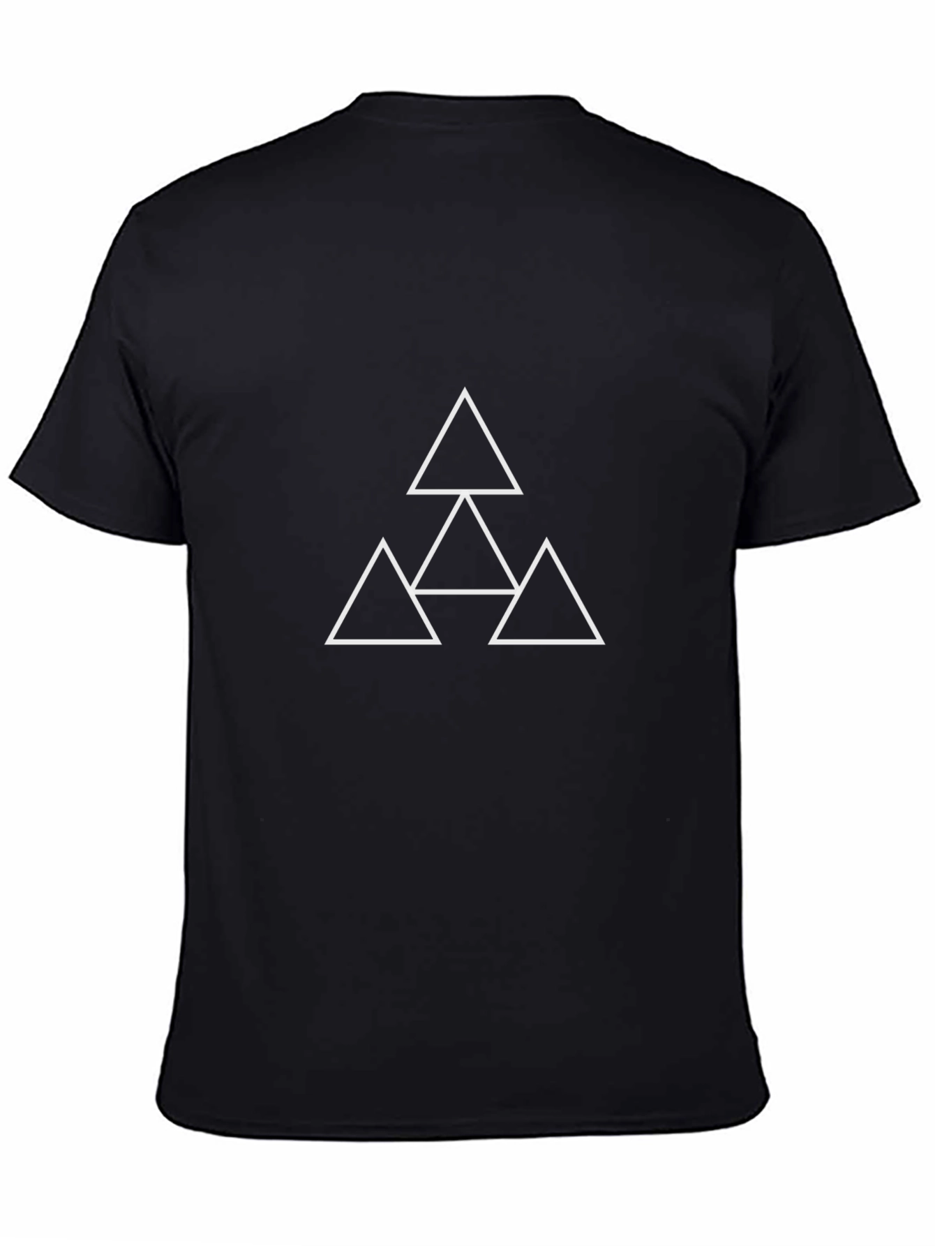 Geometric Triangle Graphic Tee - Modern Casual Style