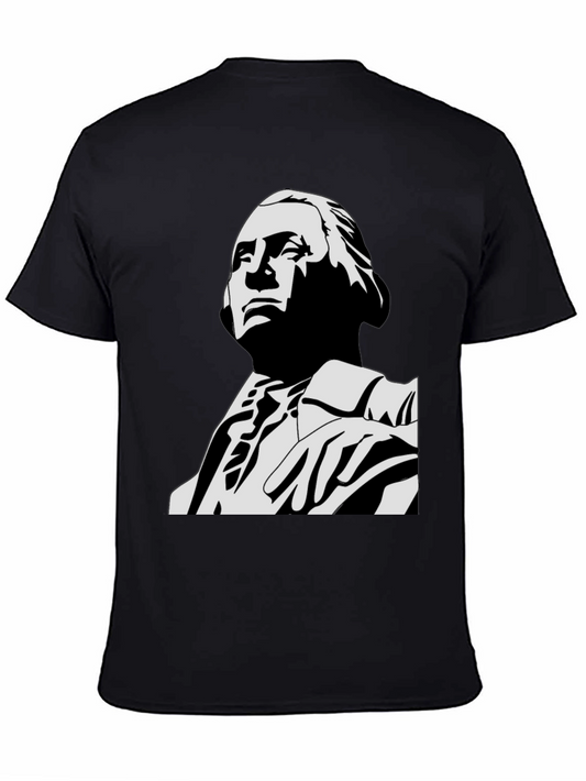 George Washington Graphic Tee - Black Cotton Blend