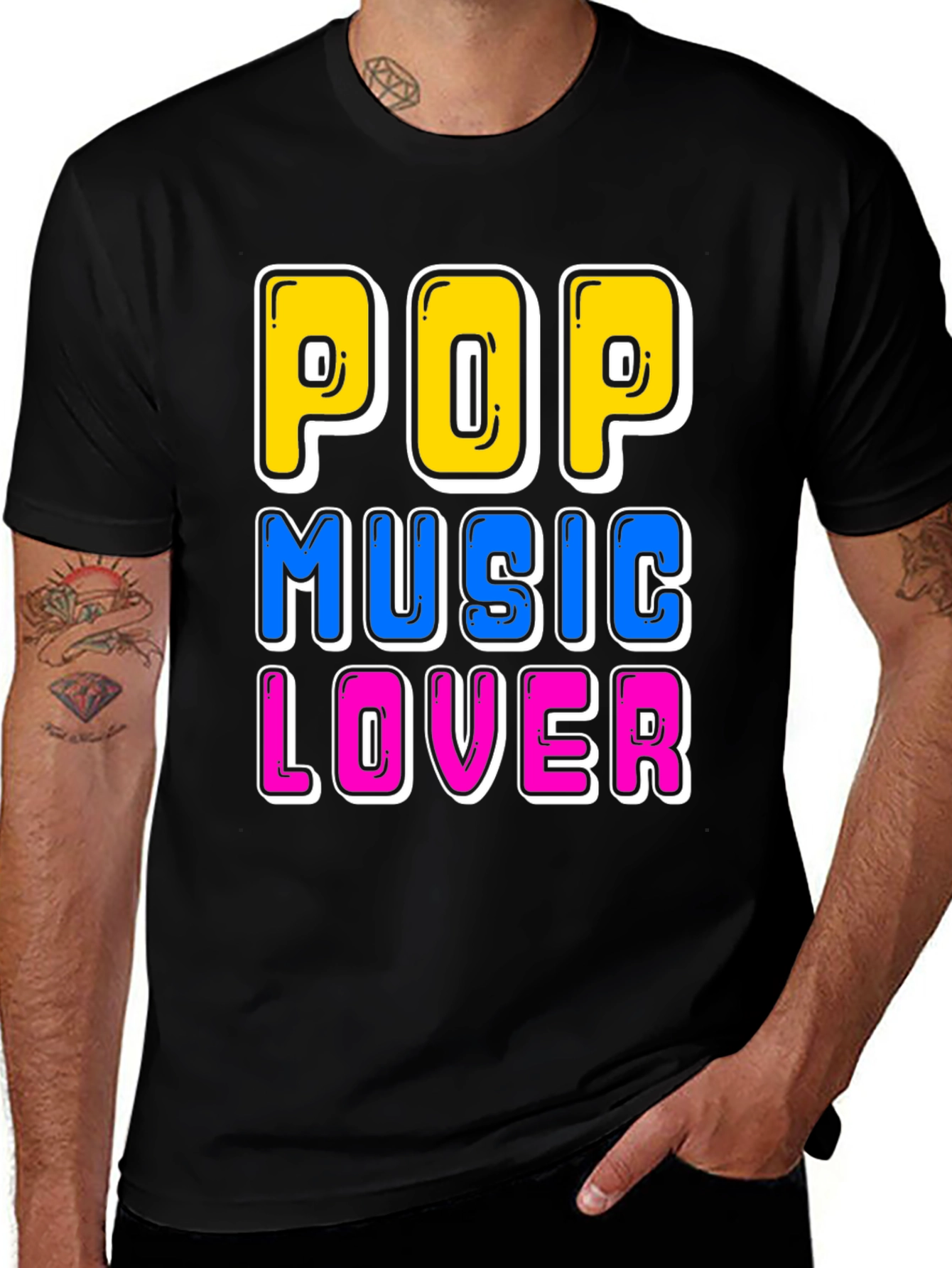 Pop Music Lover T-Shirt - Fun Graphic Tee