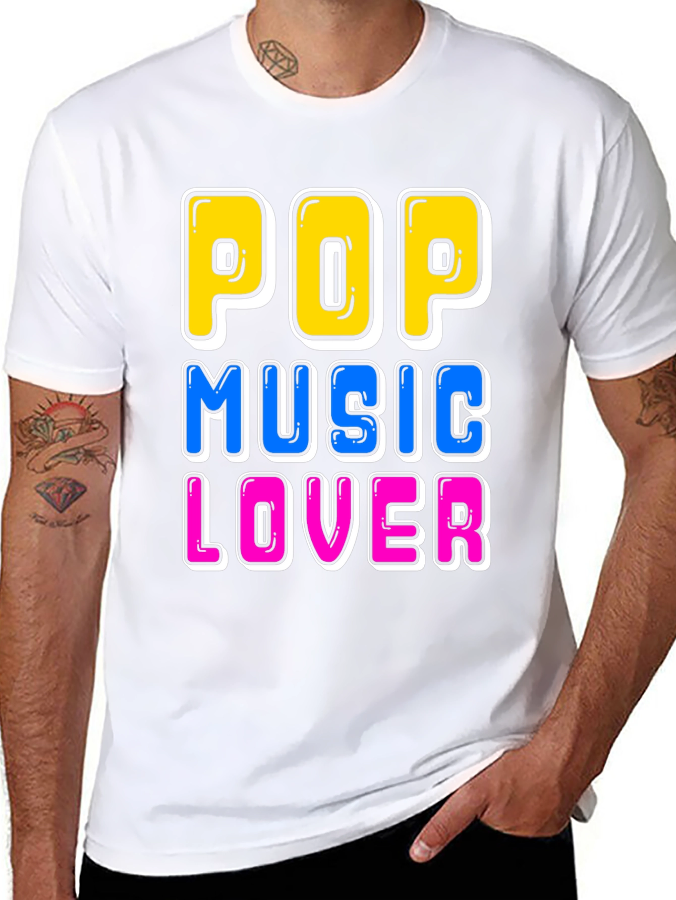 Pop Music Lover T-Shirt - Fun Graphic Tee