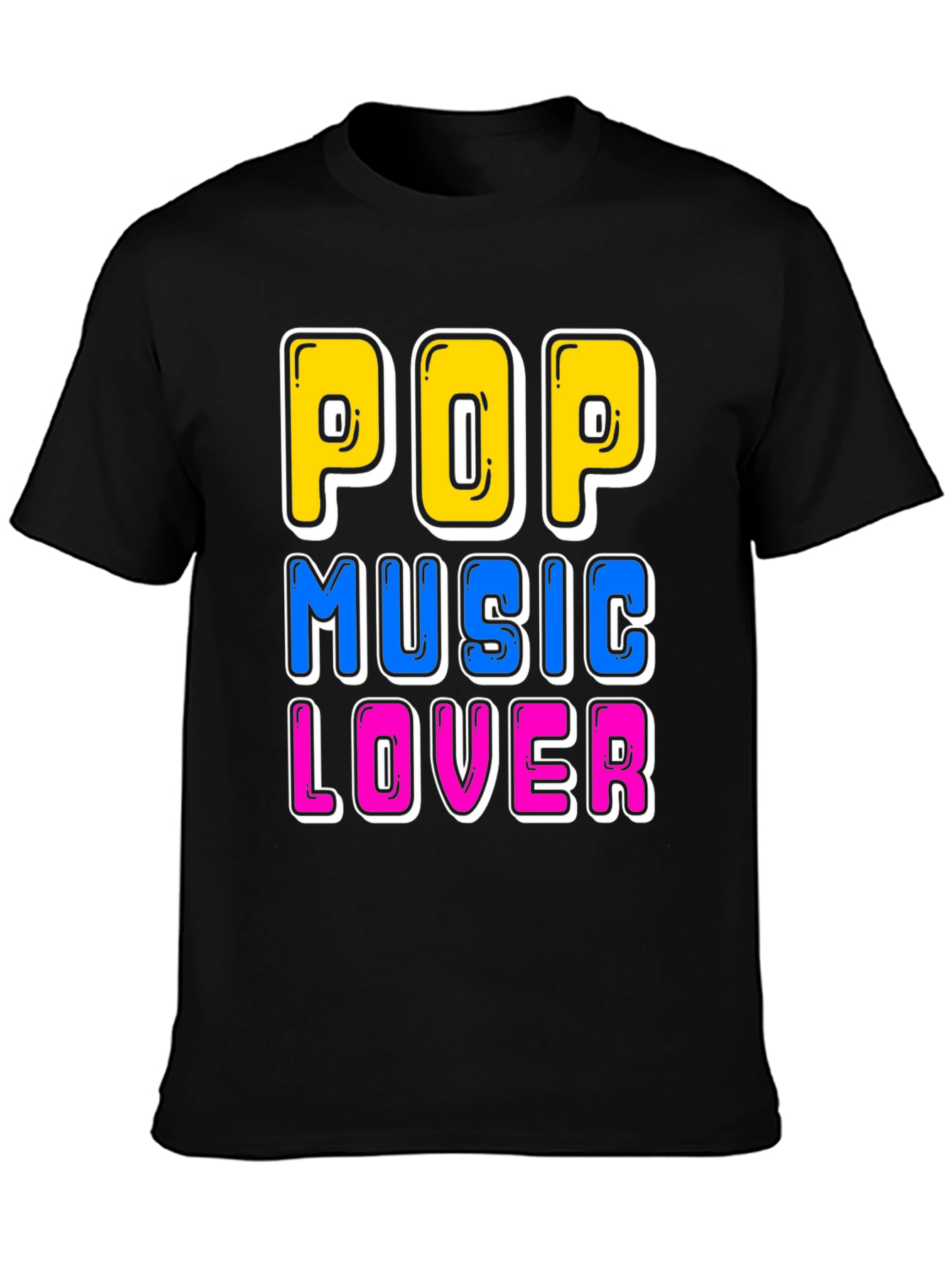 Pop Music Lover T-Shirt - Fun Graphic Tee