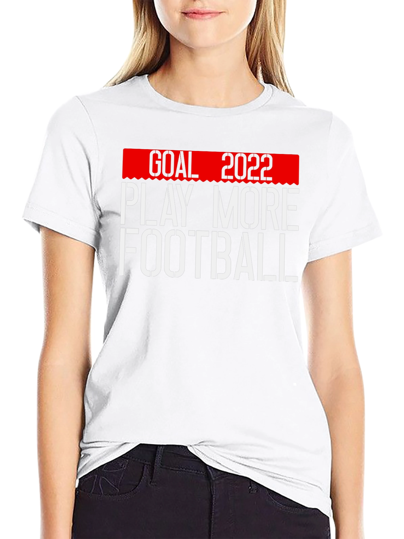 Goal 2022 Play More Football T-Shirt