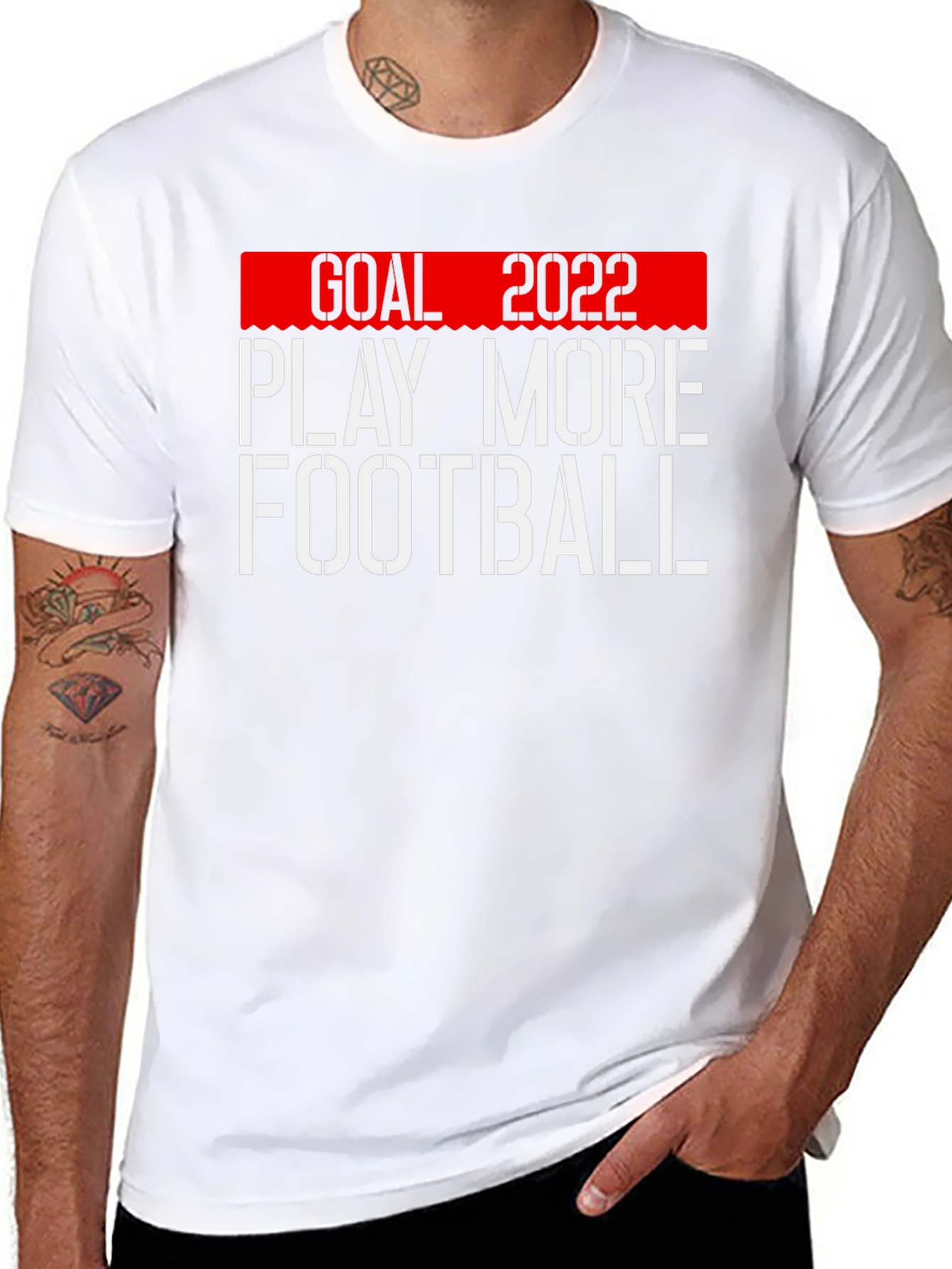 Goal 2022 Play More Football T-Shirt