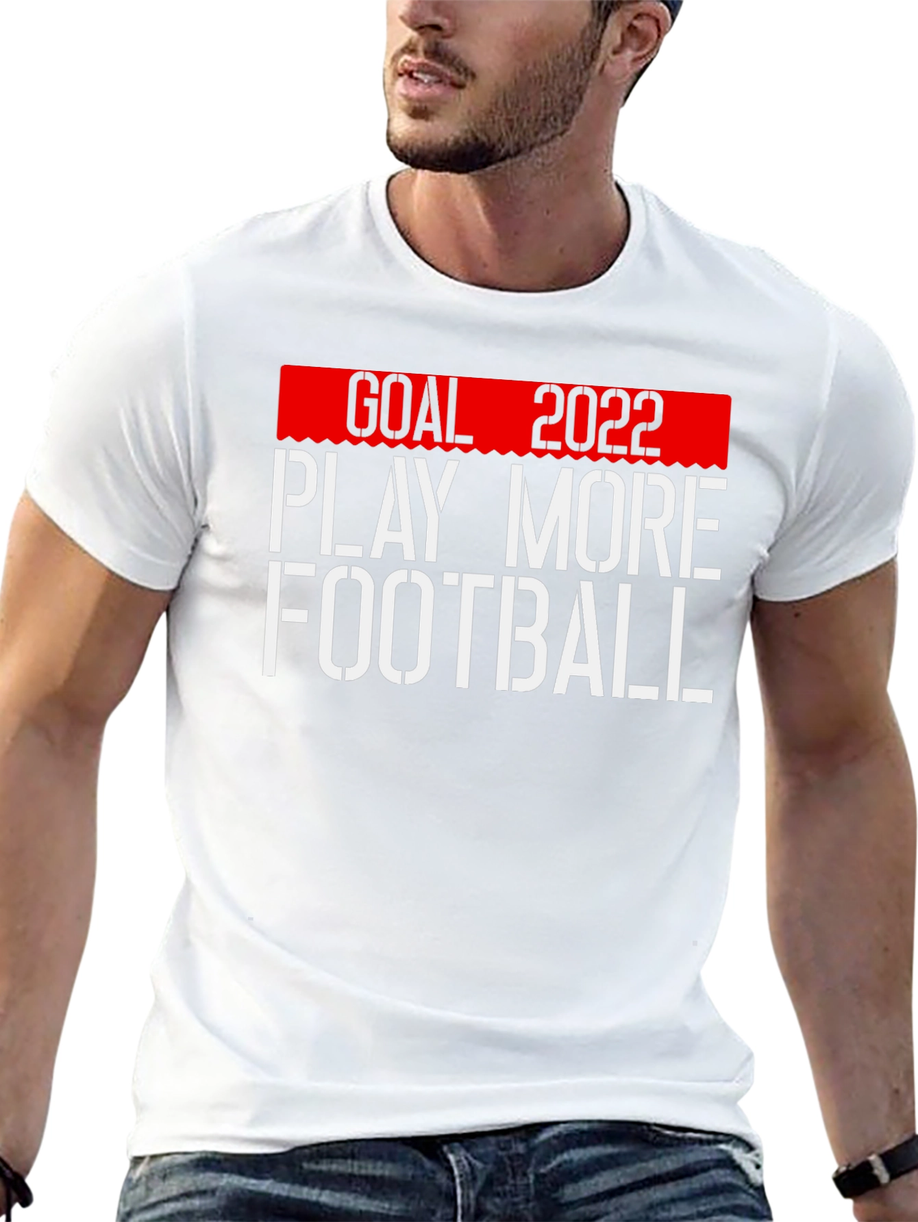 Goal 2022 Play More Football T-Shirt